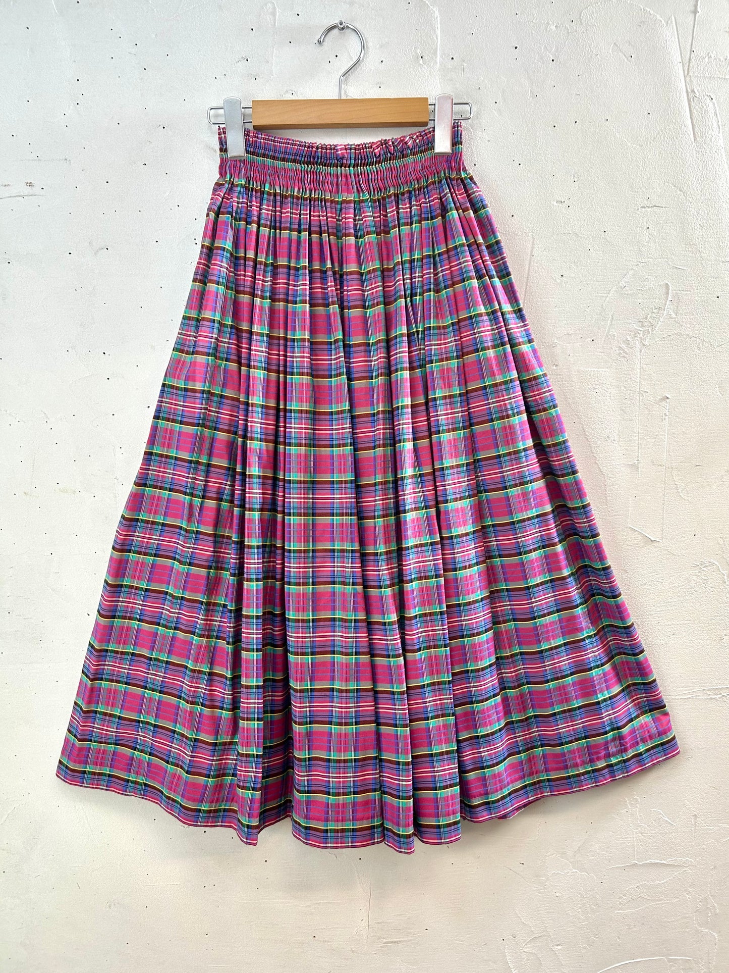 Vintage Plaid Skirt [A29402]