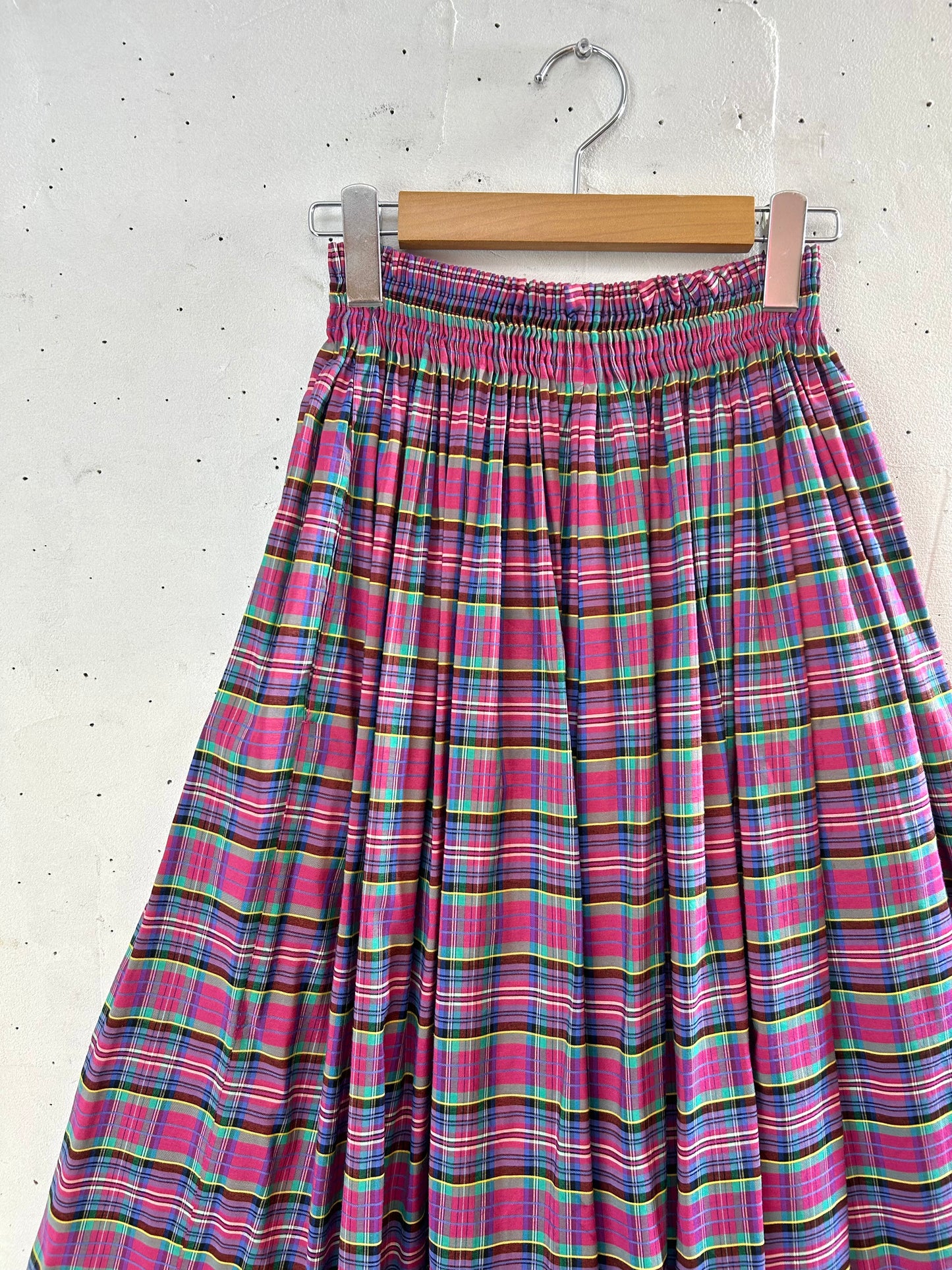 Vintage Plaid Skirt [A29402]