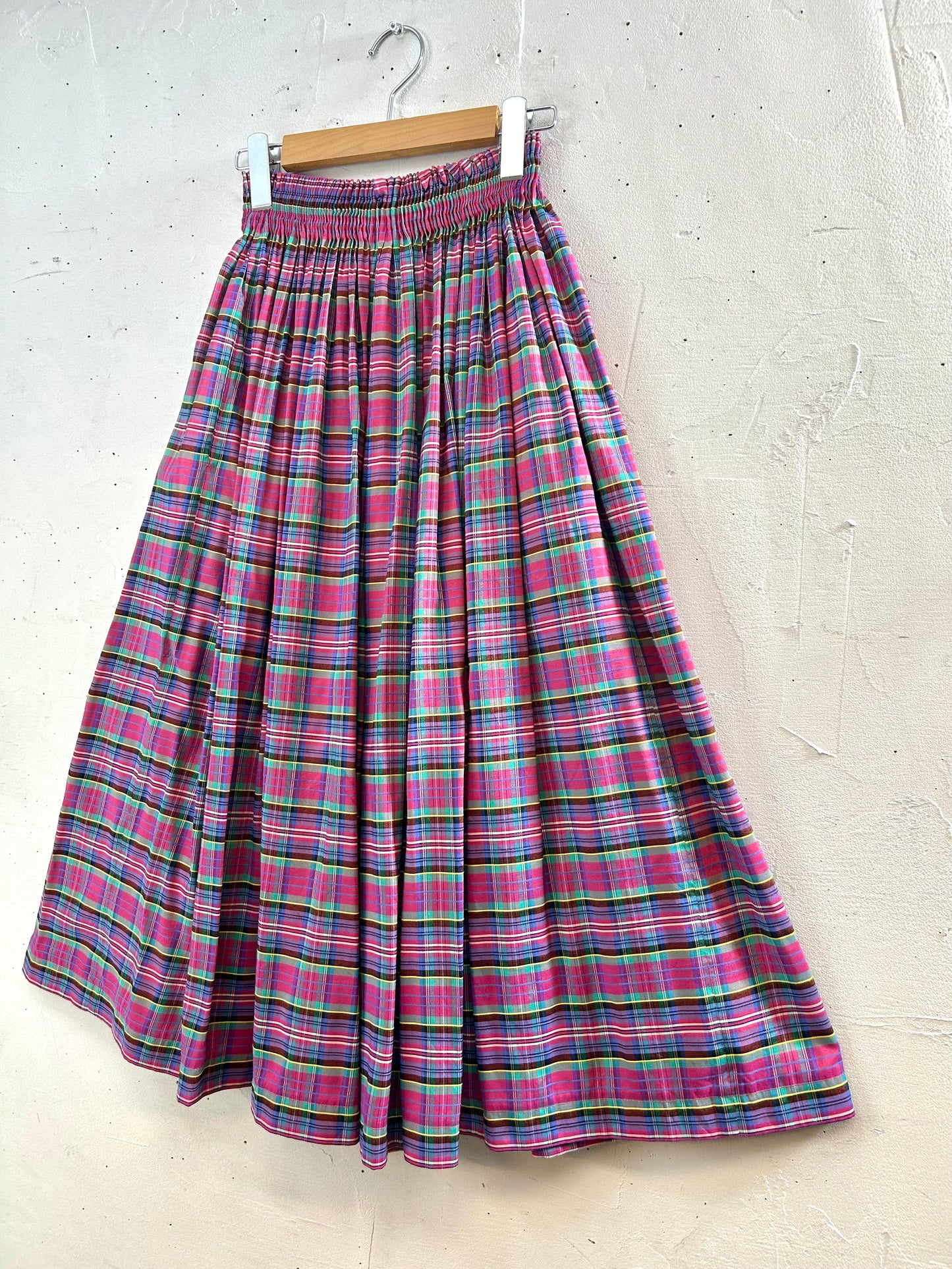 Vintage Plaid Skirt [A29402]