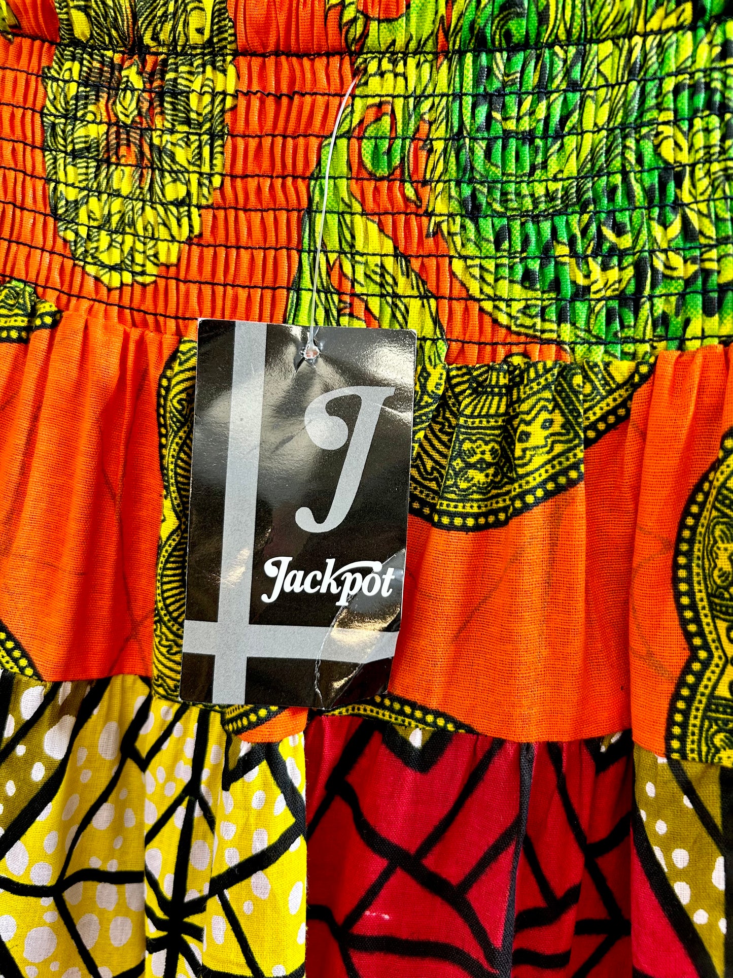 Vintage  African Batik Skirt 〜jackpot〜 [F27799]