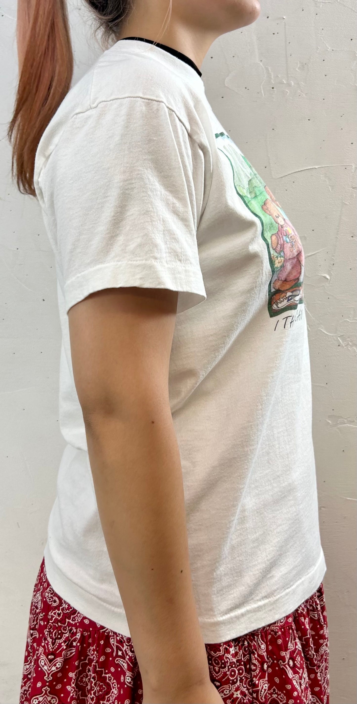 ’80s Vintage T-Shirt MADE IN USA [F27642]