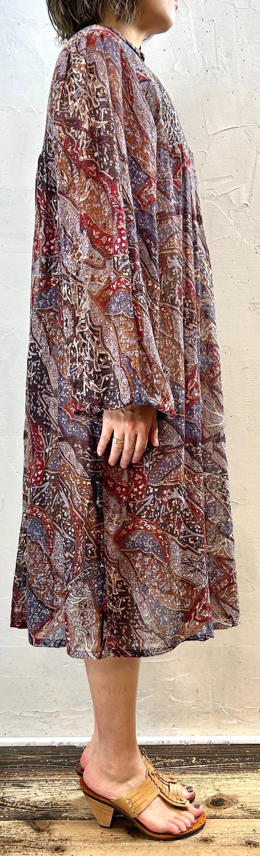 Vintage Indian cotton  Dress[F27805]