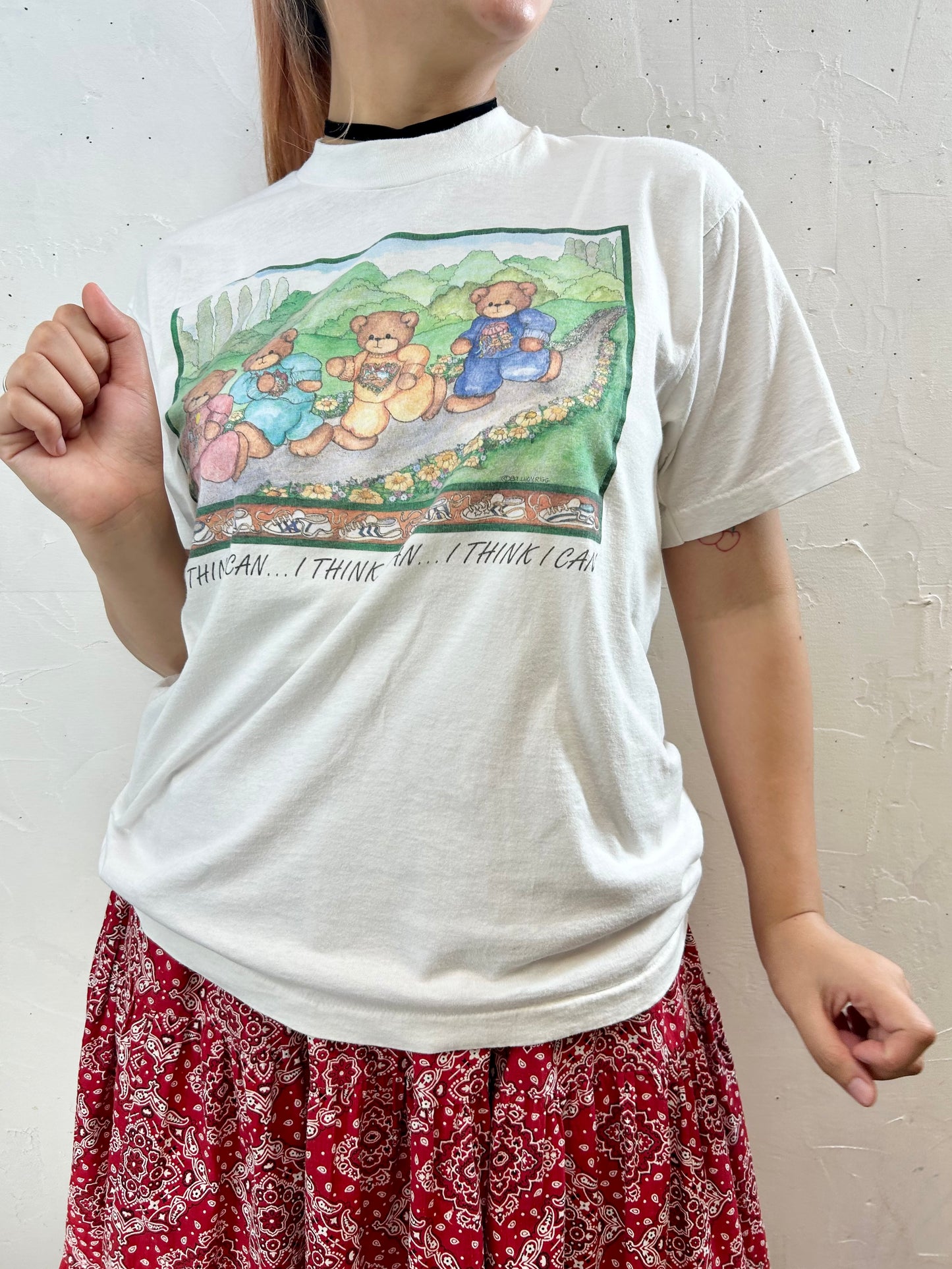 ’80s Vintage T-Shirt MADE IN USA [F27642]