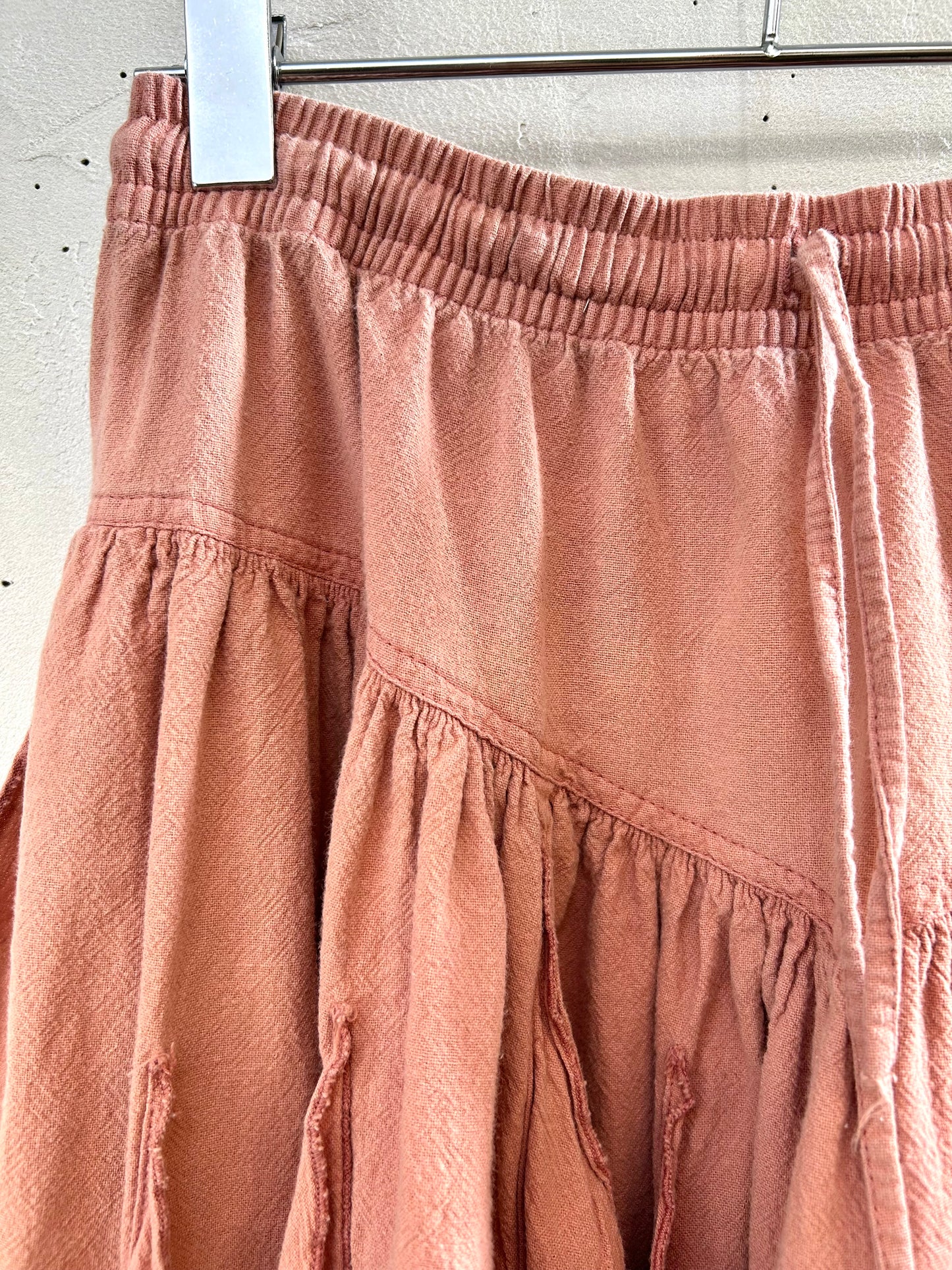 Vintage Cotton Skirt HAND MADE ECUADOR [H28305]