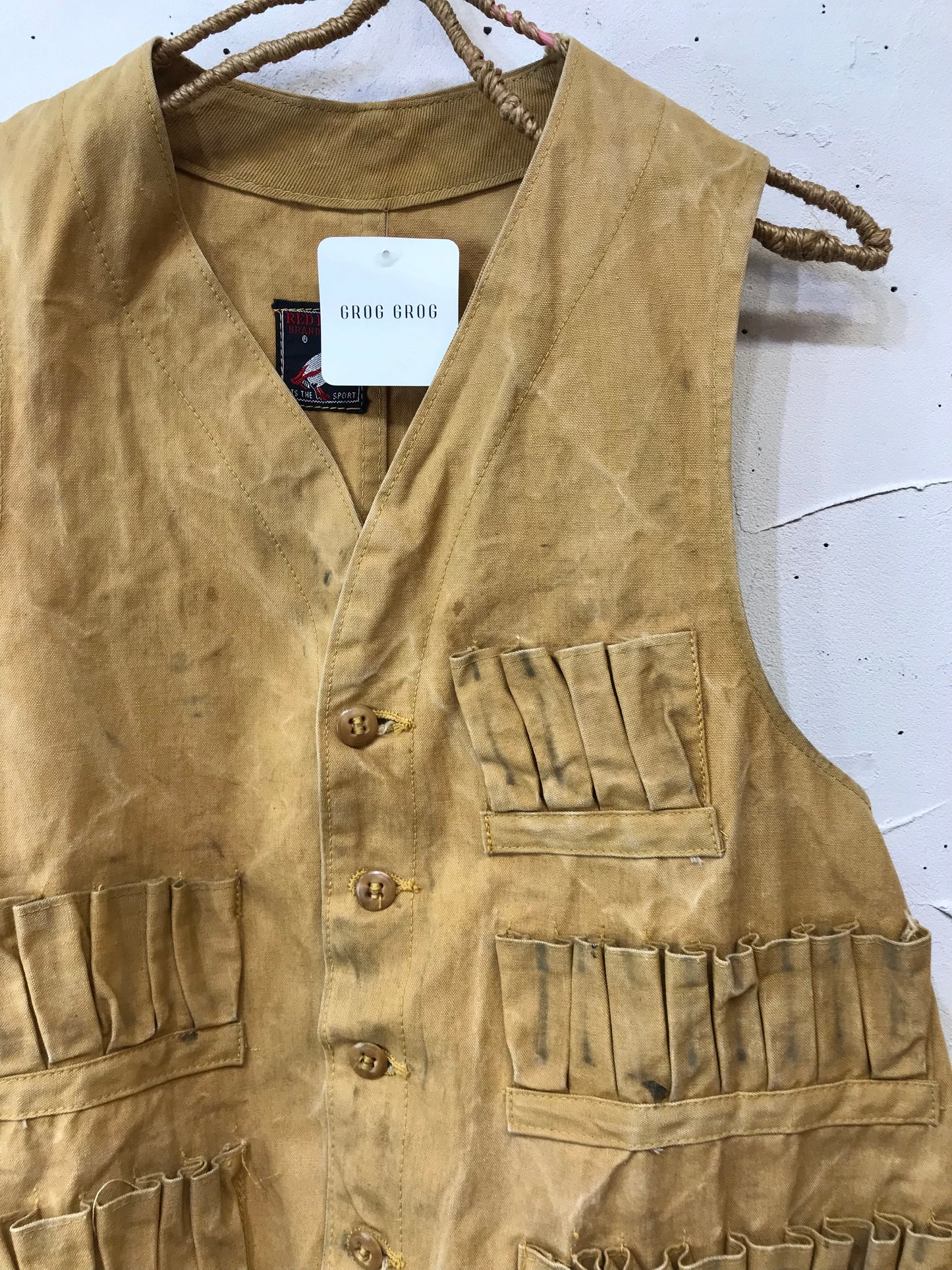 ’50s Vintage Hunting Vest [J25173]