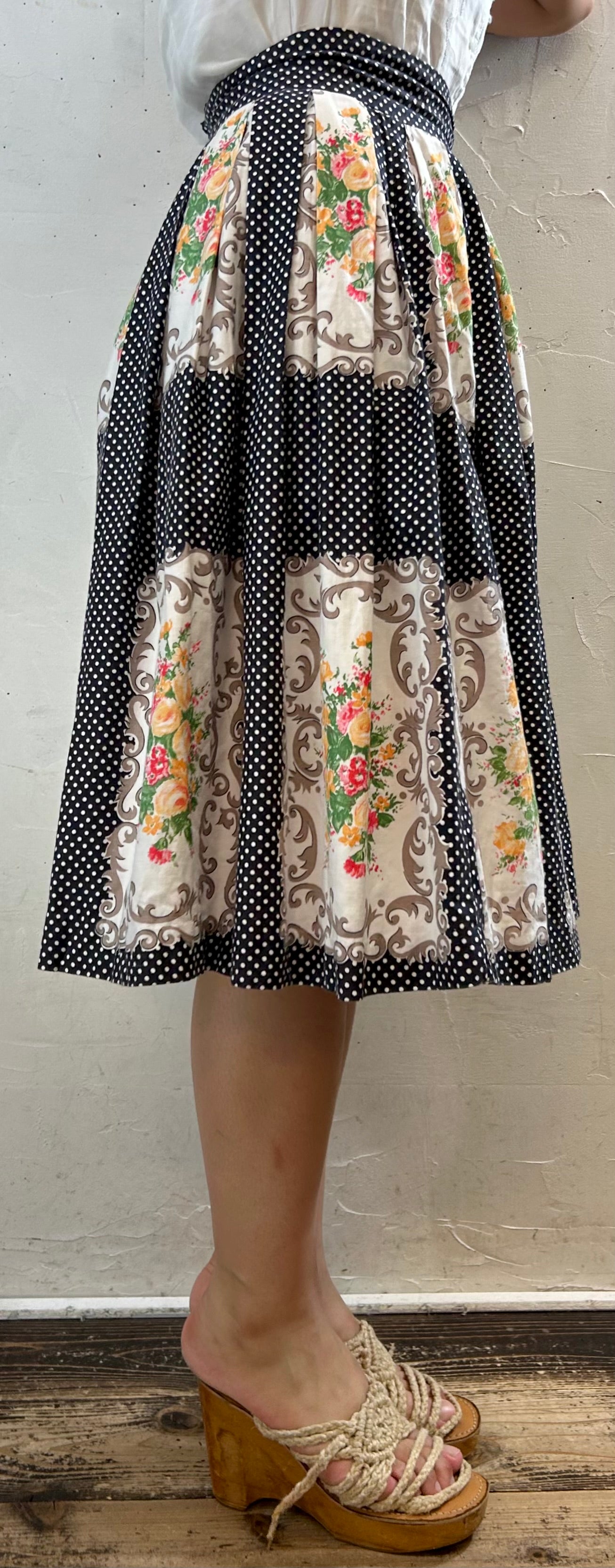 ’50s Vintage Skirt [H28106]