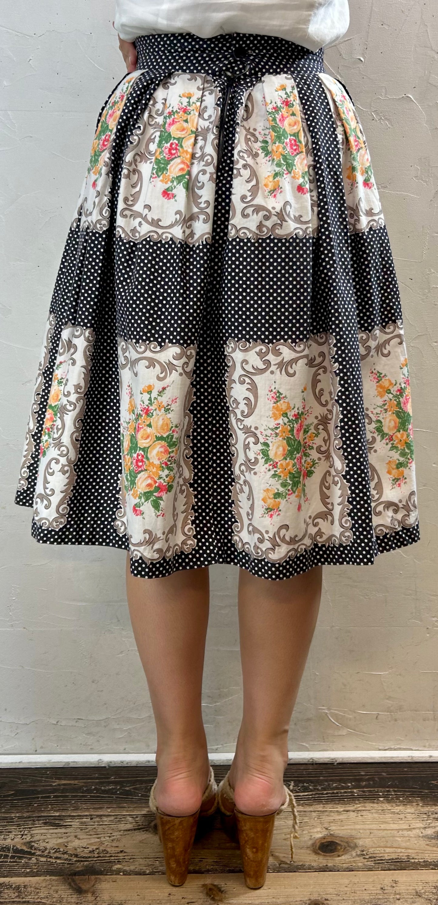 ’50s Vintage Skirt [H28106]