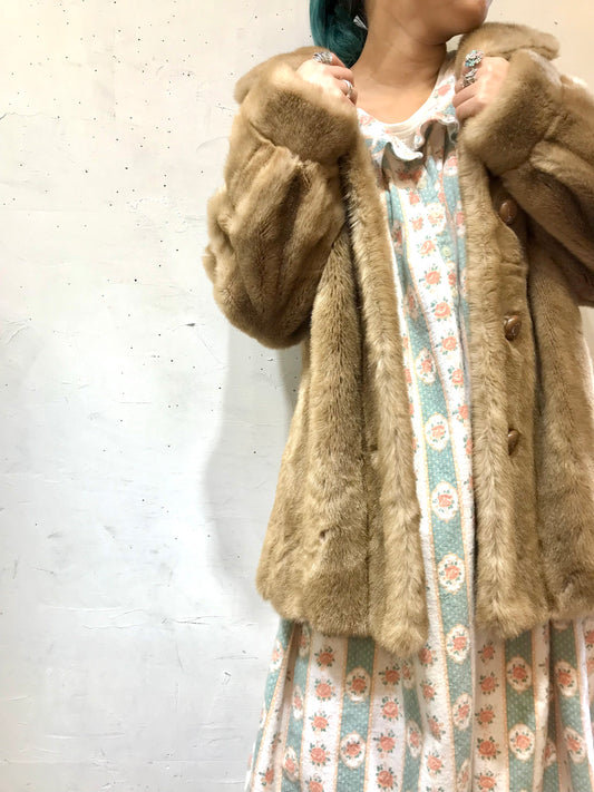 ’50s Vintage Eco Fur Jacket UNION MADE [L25819]