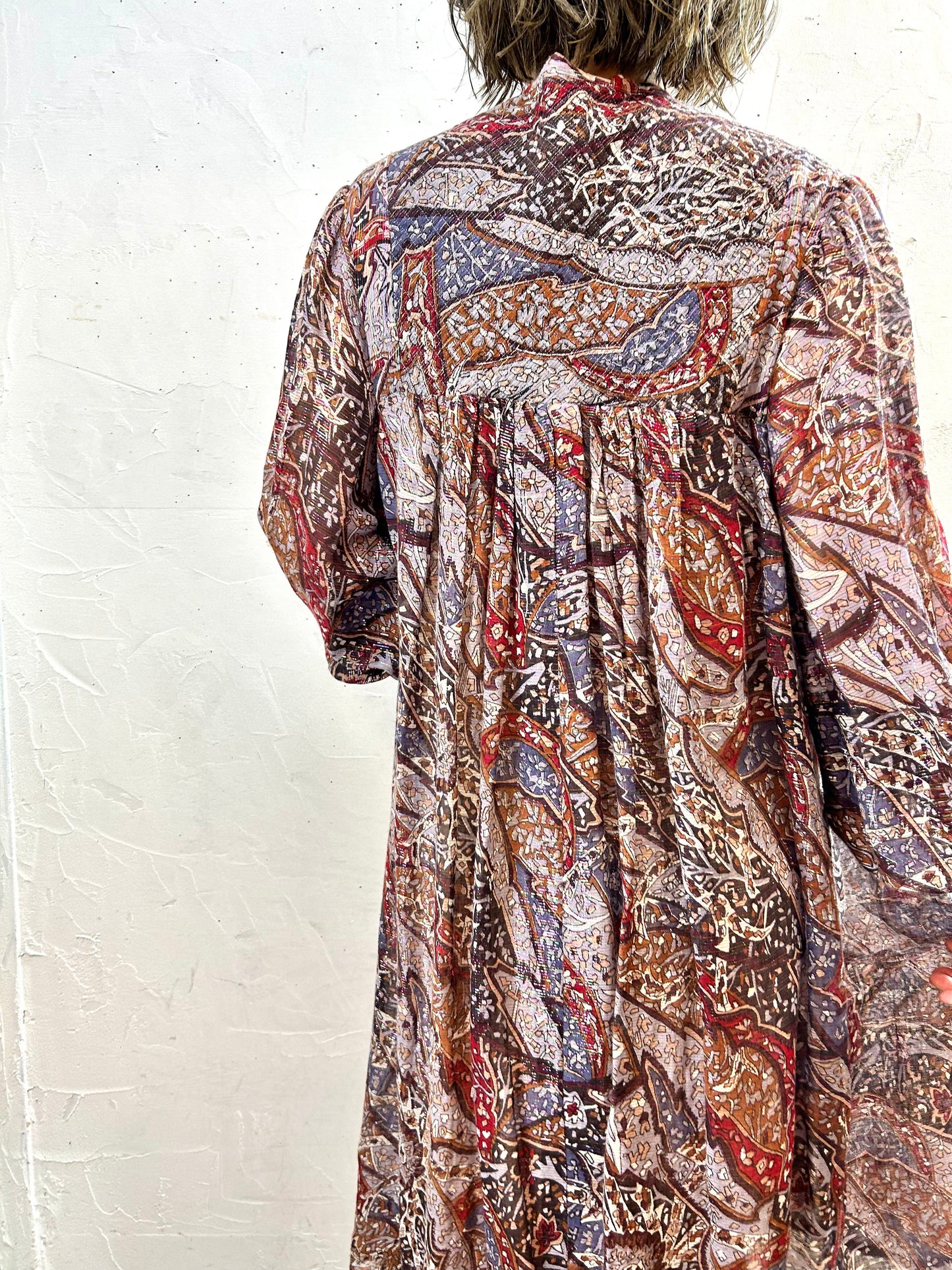 Vintage Indian cotton  Dress[F27805]