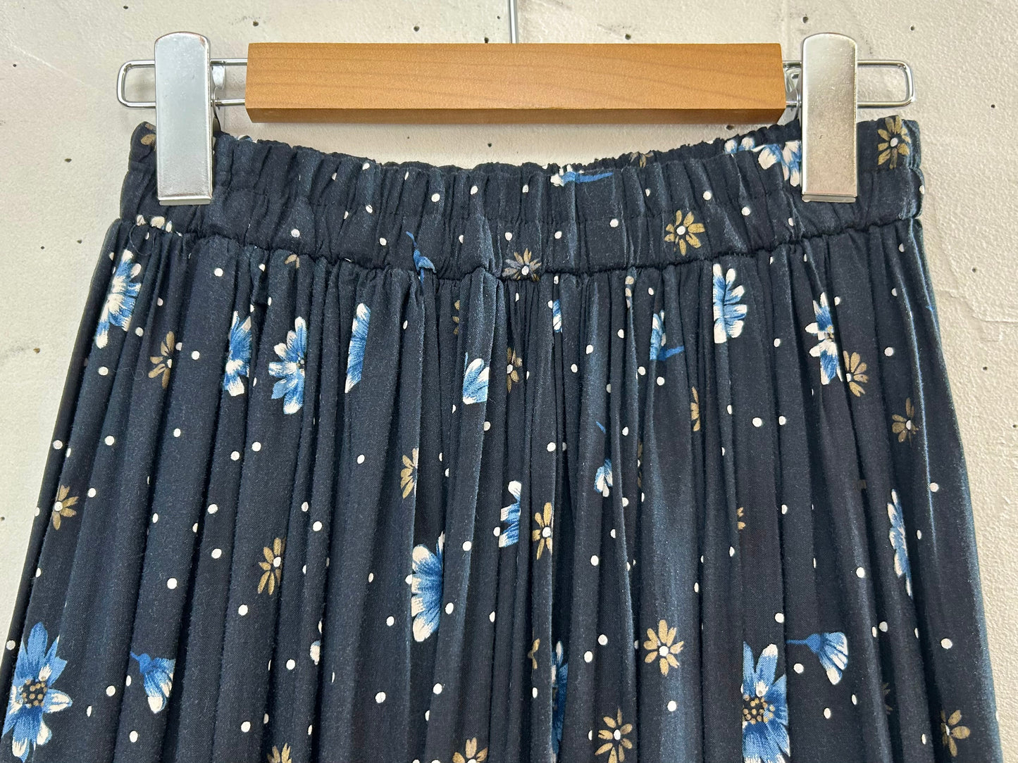 Vintage Rayon Skirt MADE IN USA [D30065]