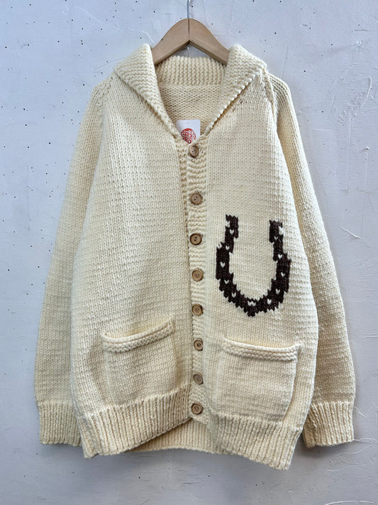 Vintage Cowichan Knit Cardigan [L29206]