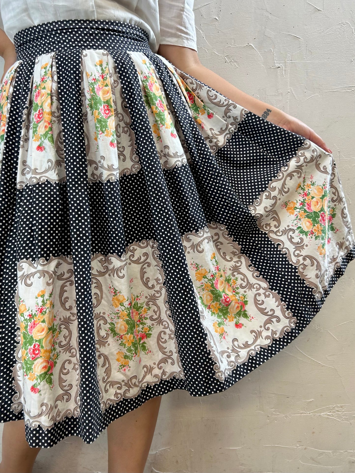 ’50s Vintage Skirt [H28106]