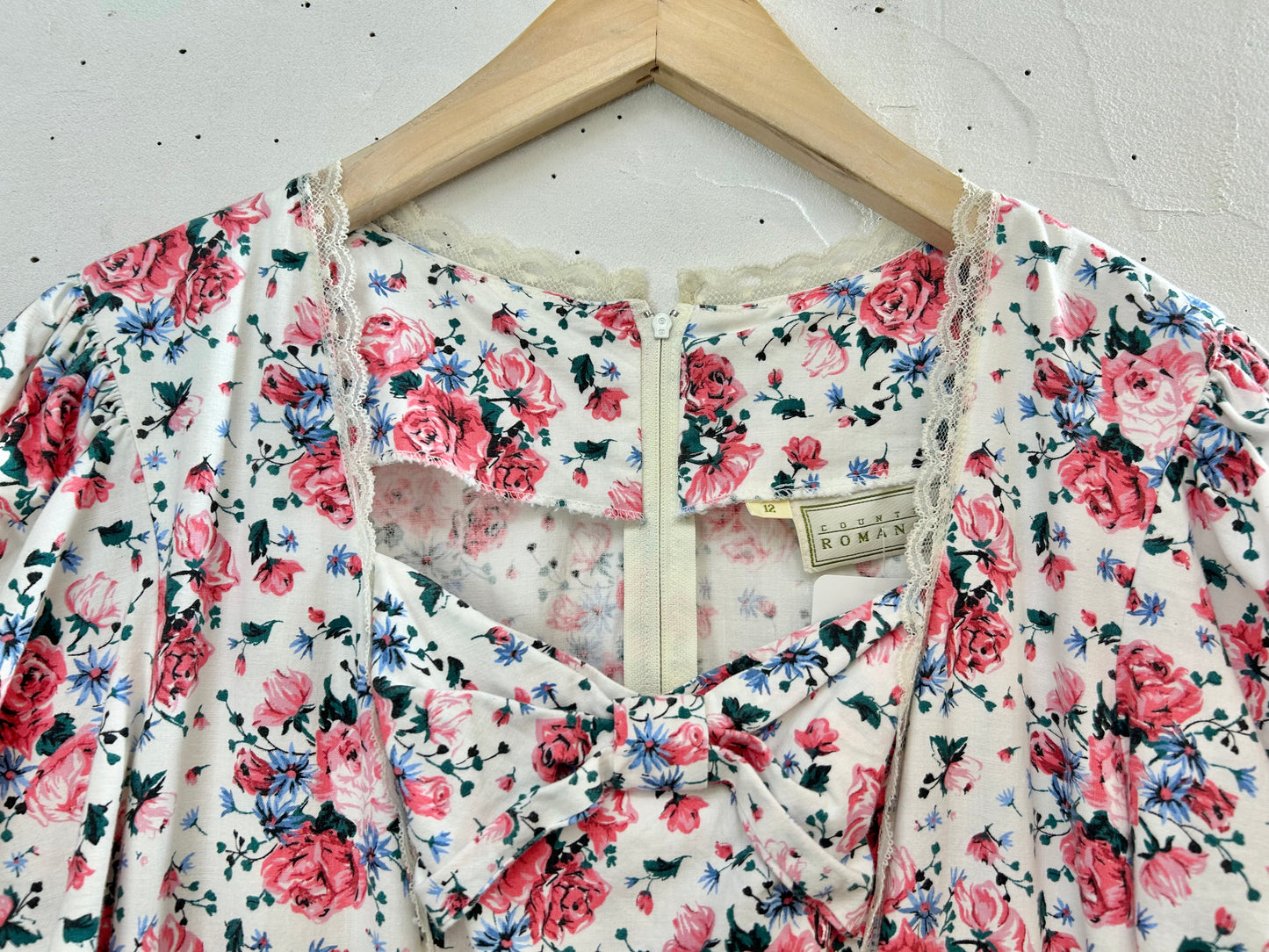 '80s Vintage Flower Dress [D30064]