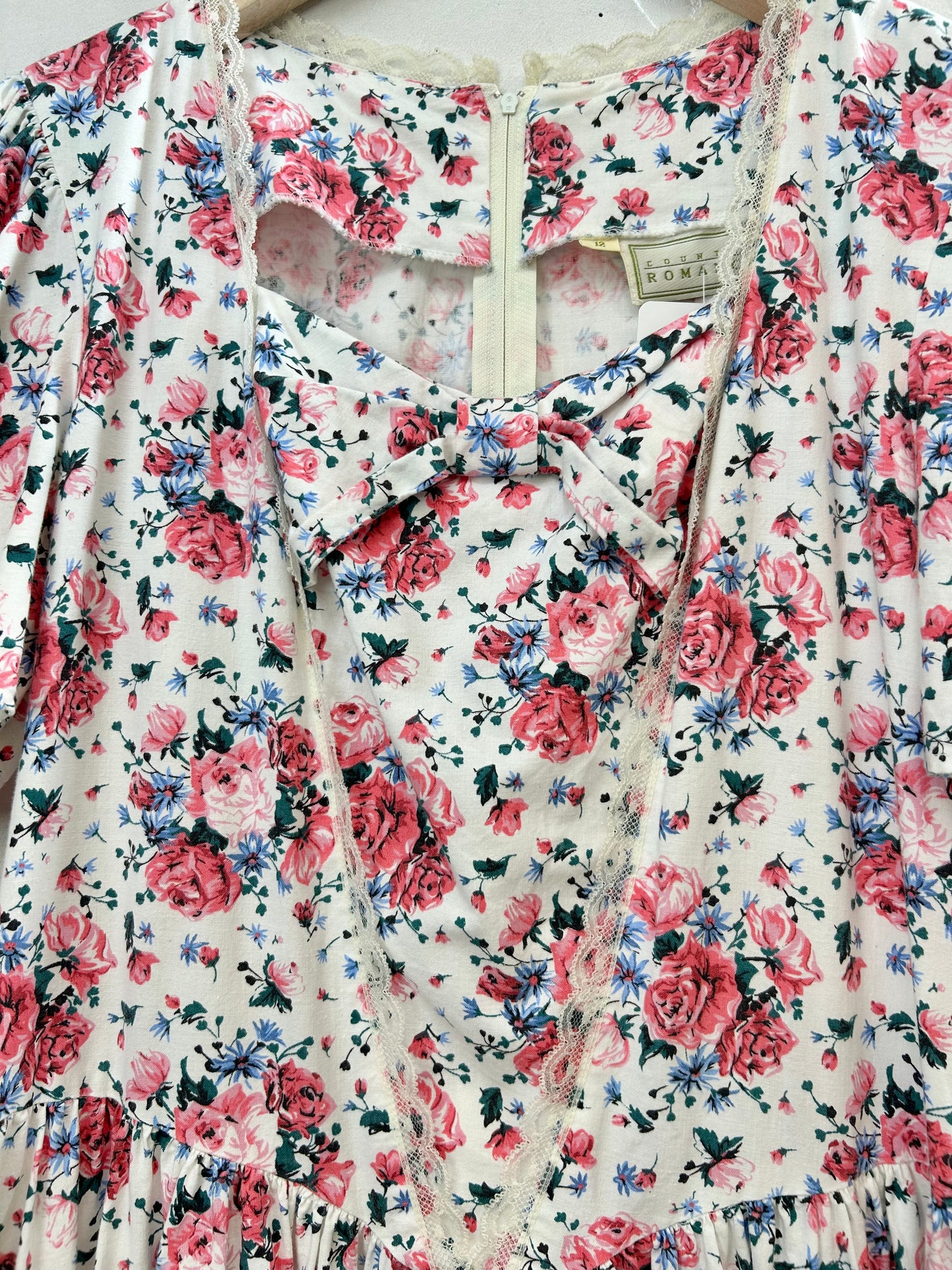 '80s Vintage Flower Dress [D30064]