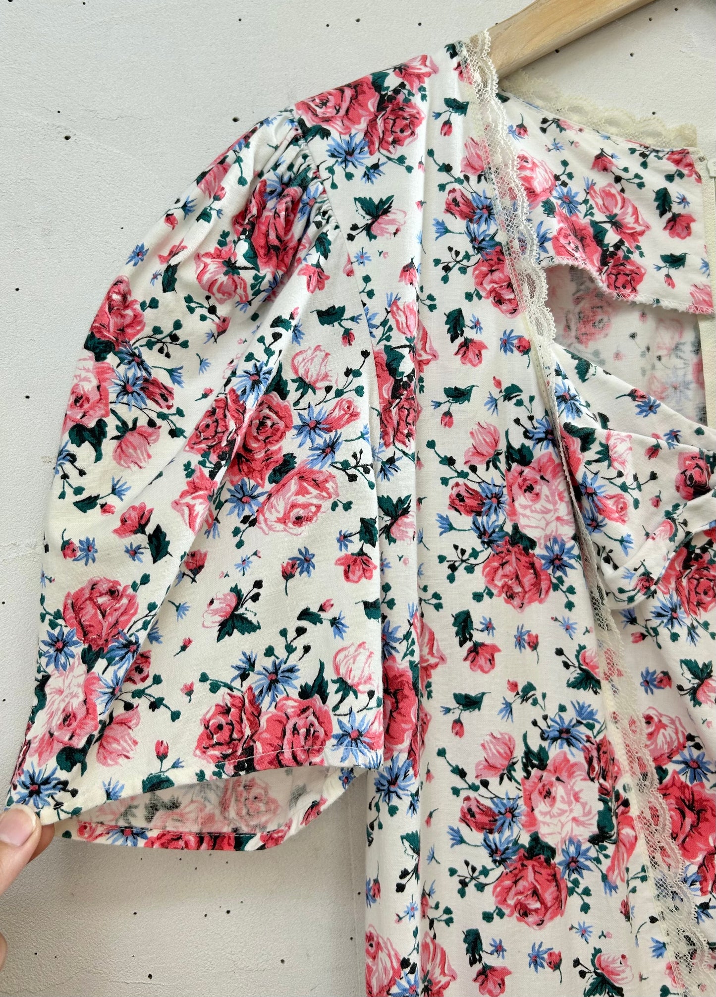 '80s Vintage Flower Dress [D30064]