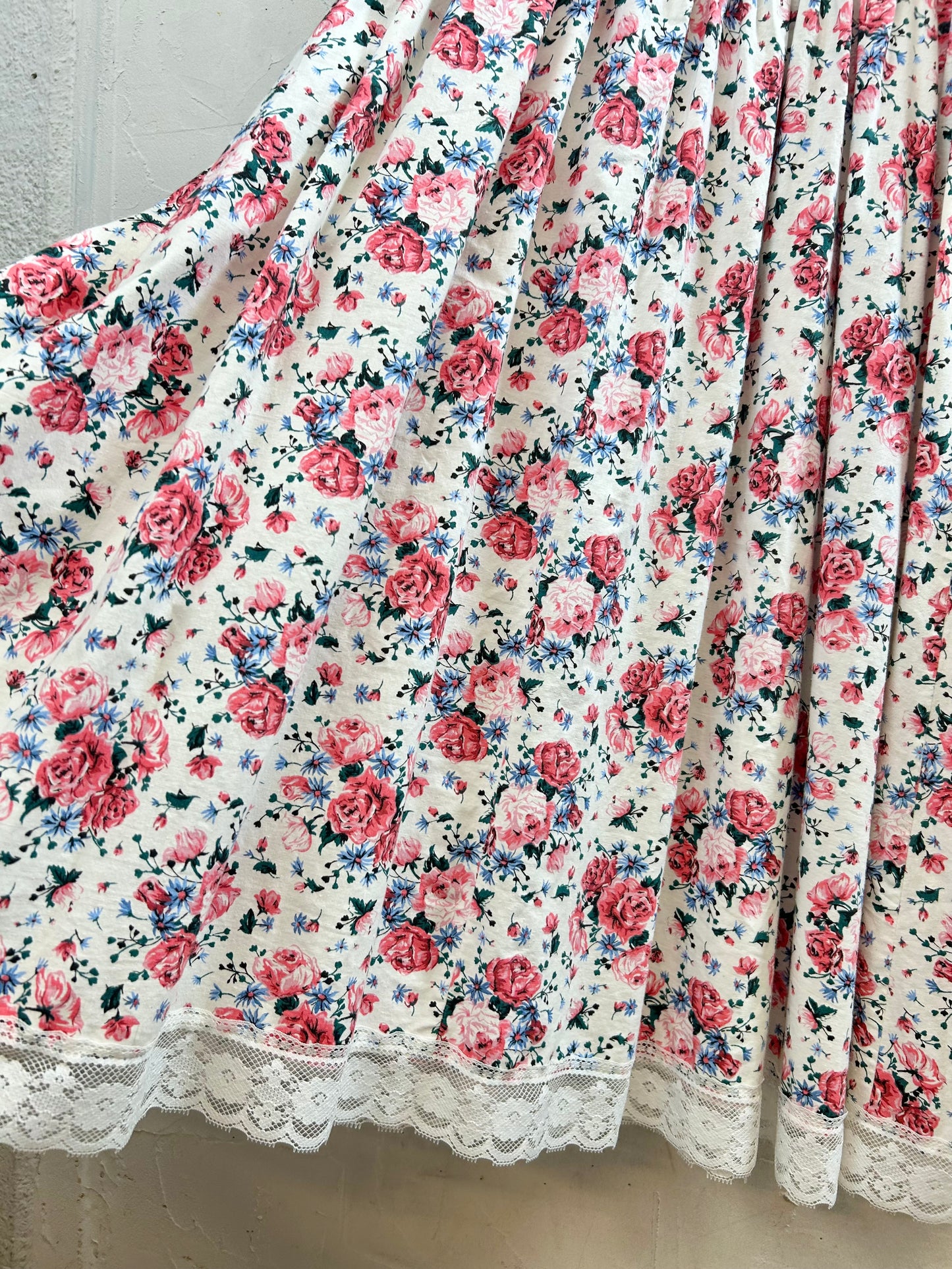 '80s Vintage Flower Dress [D30064]