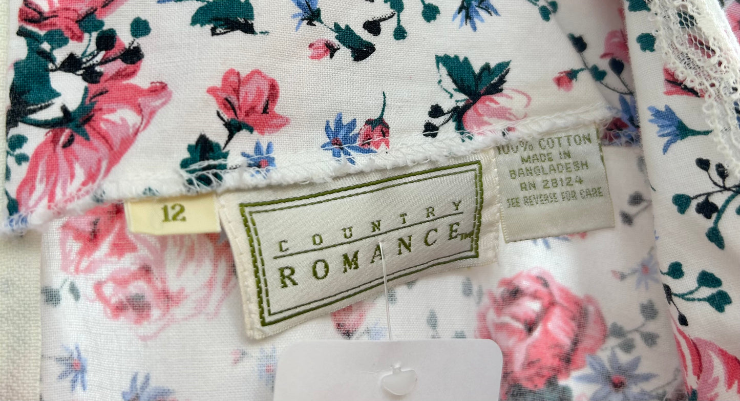 '80s Vintage Flower Dress [D30064]