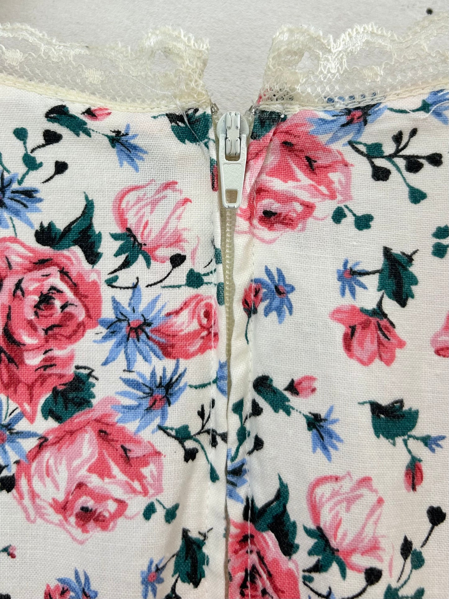 '80s Vintage Flower Dress [D30064]
