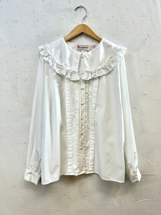 Vintage White Blouse [H28308]