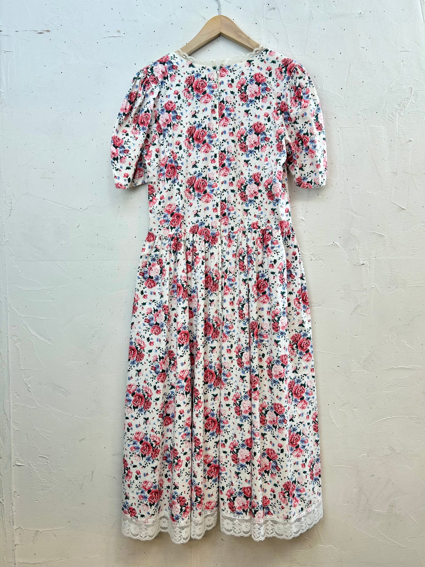 '80s Vintage Flower Dress [D30064]