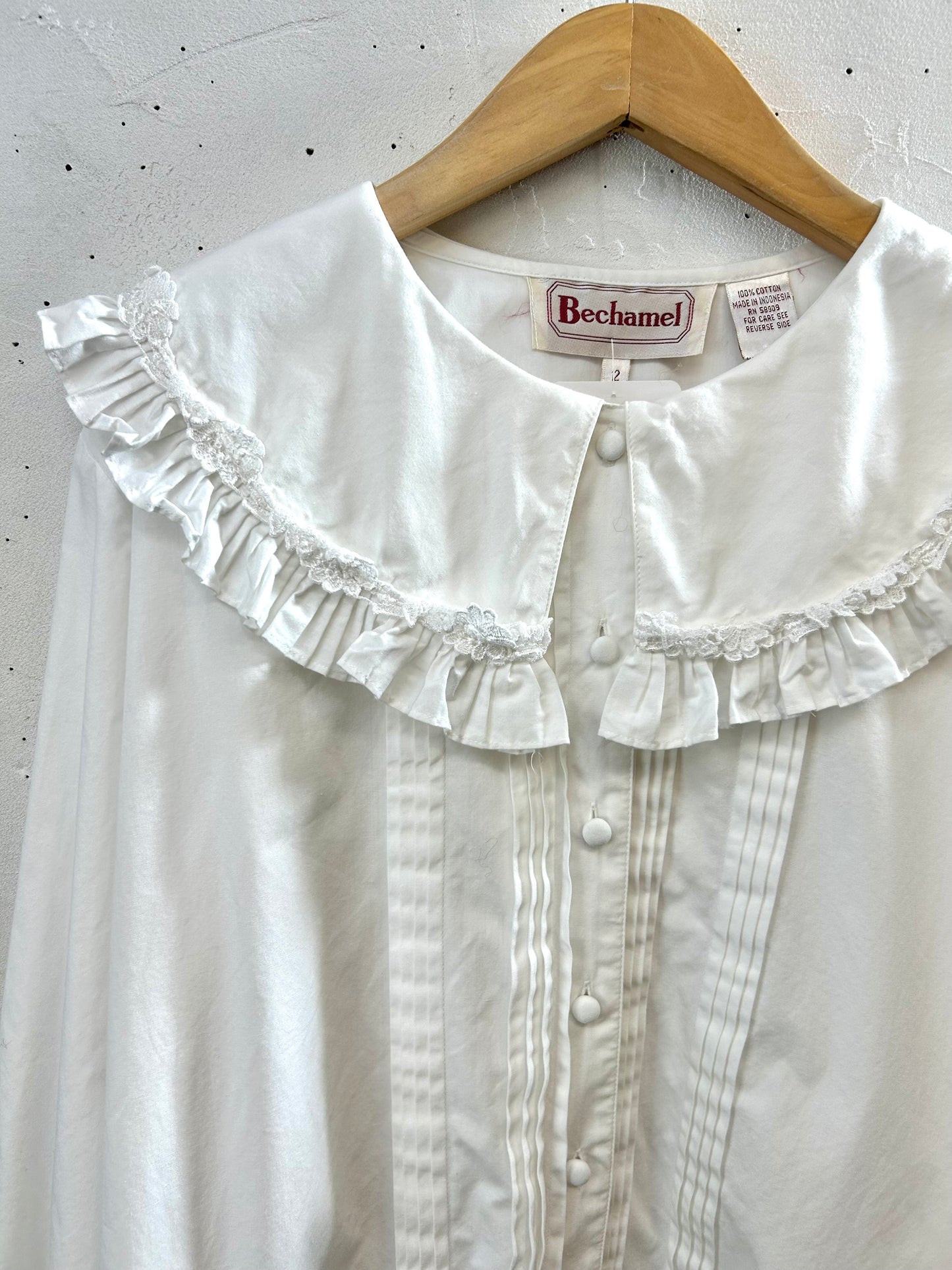 Vintage White Blouse [H28308]