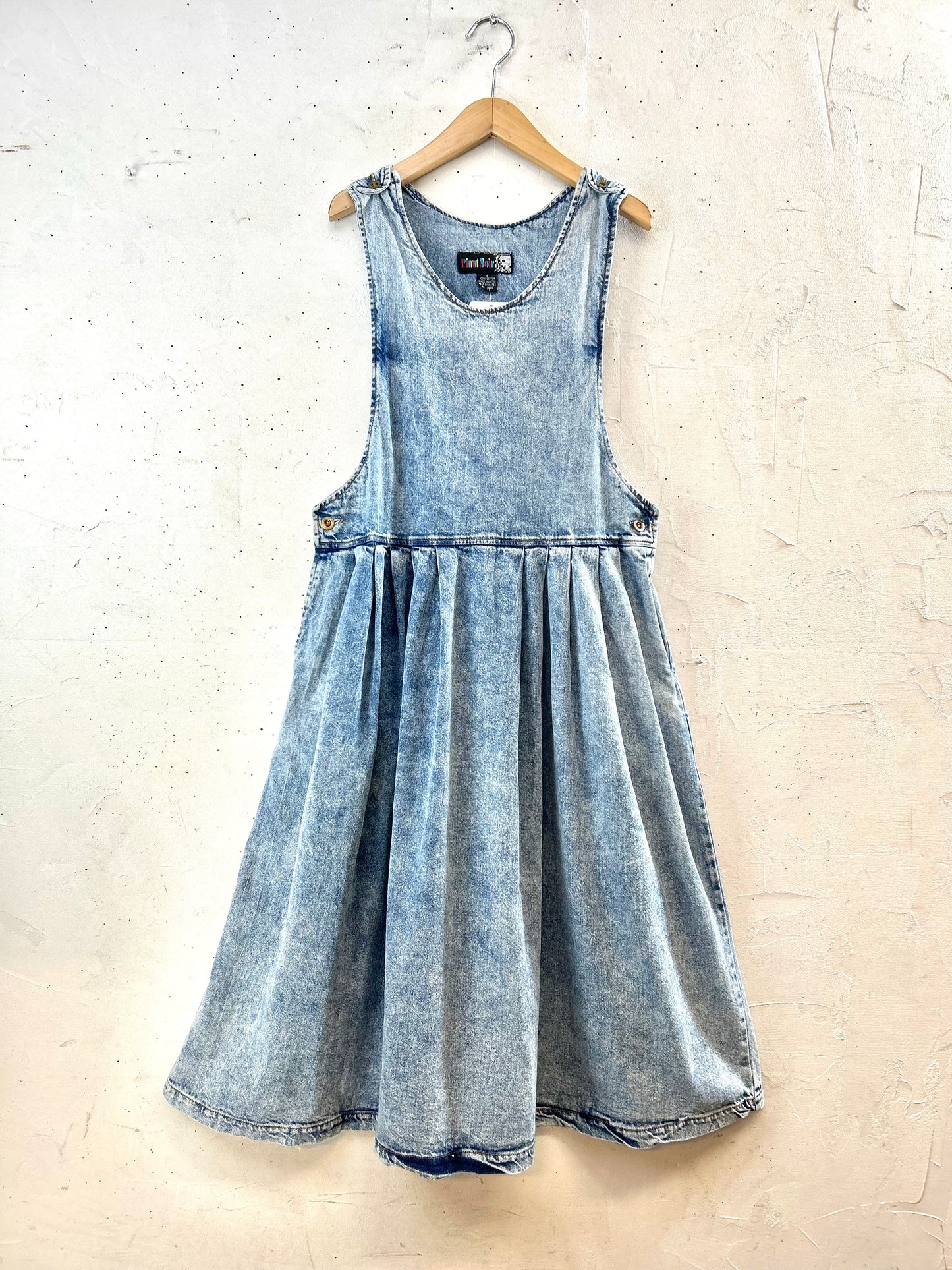 Vintage Denim Over Dress [E30270]
