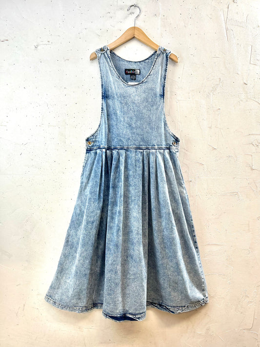 Vintage Denim Over Dress [E30270]