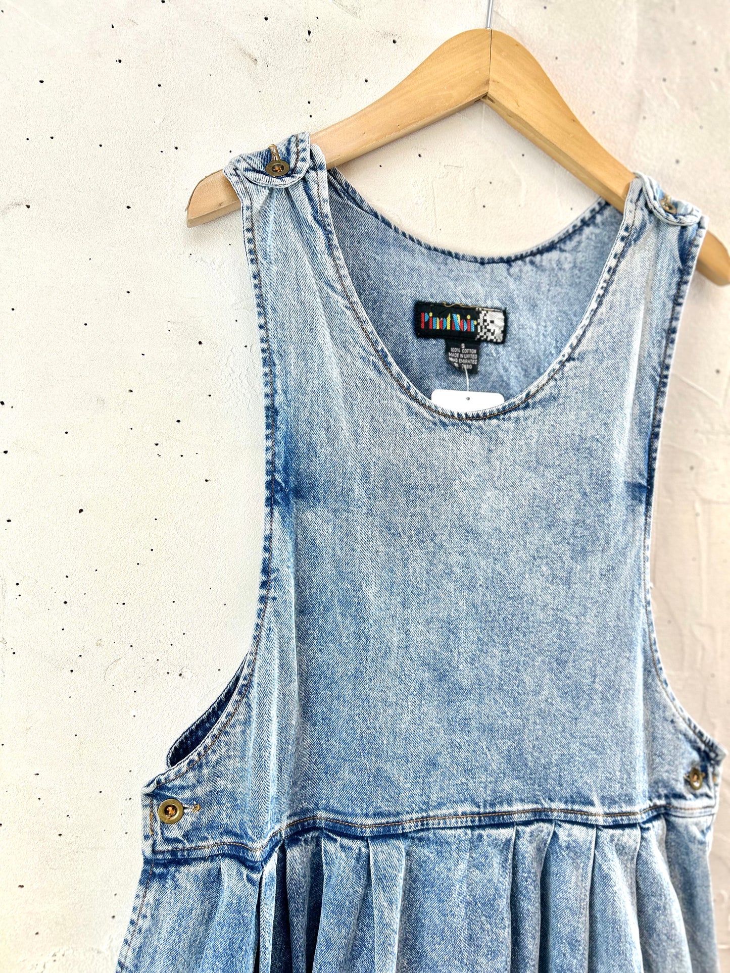 Vintage Denim Over Dress [E30270]
