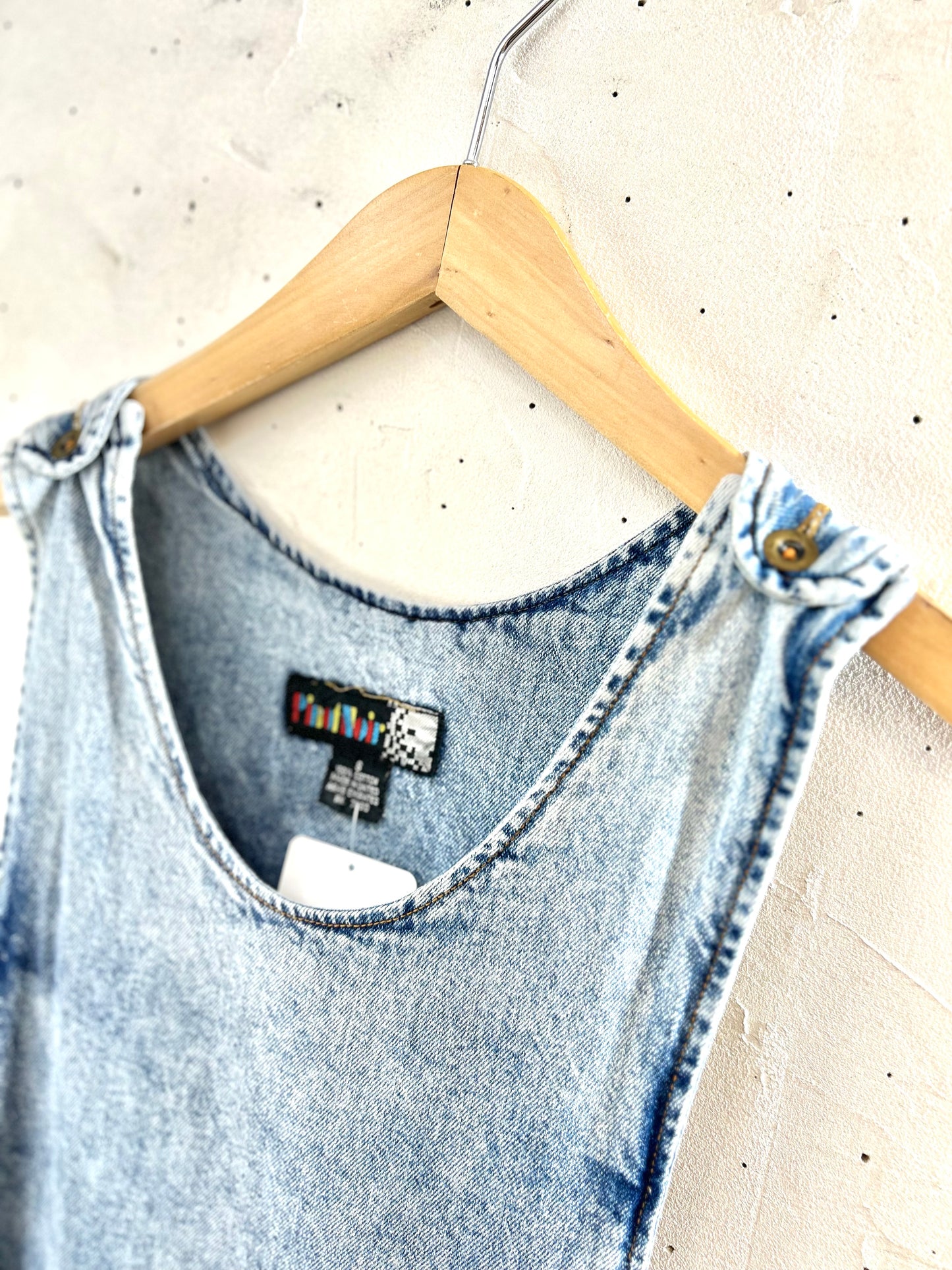 Vintage Denim Over Dress [E30270]