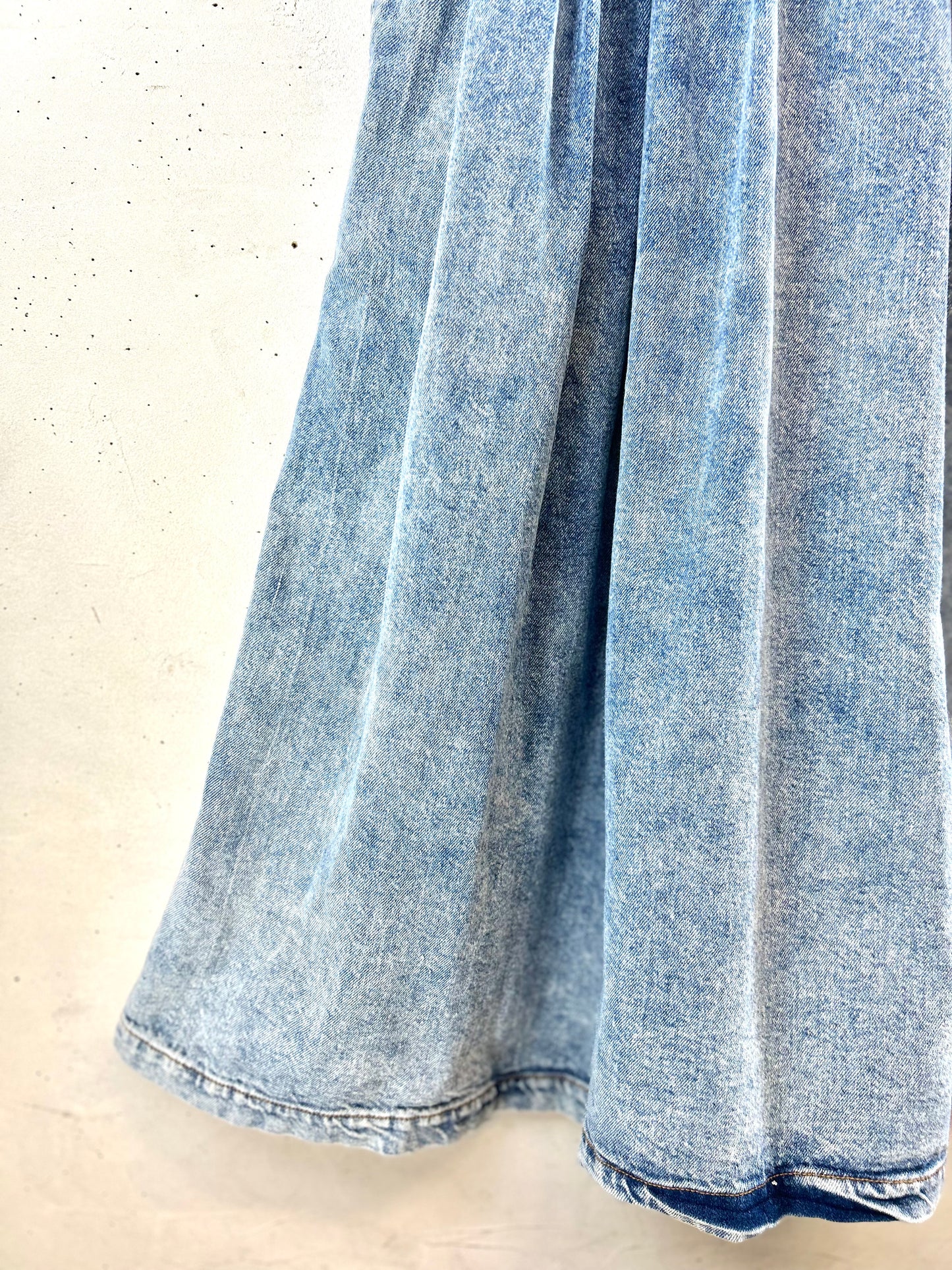 Vintage Denim Over Dress [E30270]