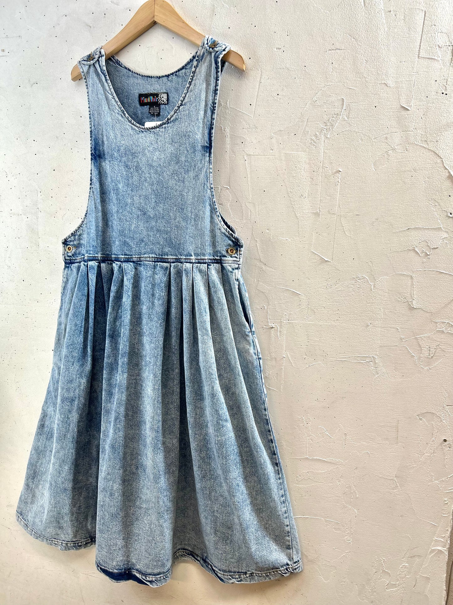 Vintage Denim Over Dress [E30270]