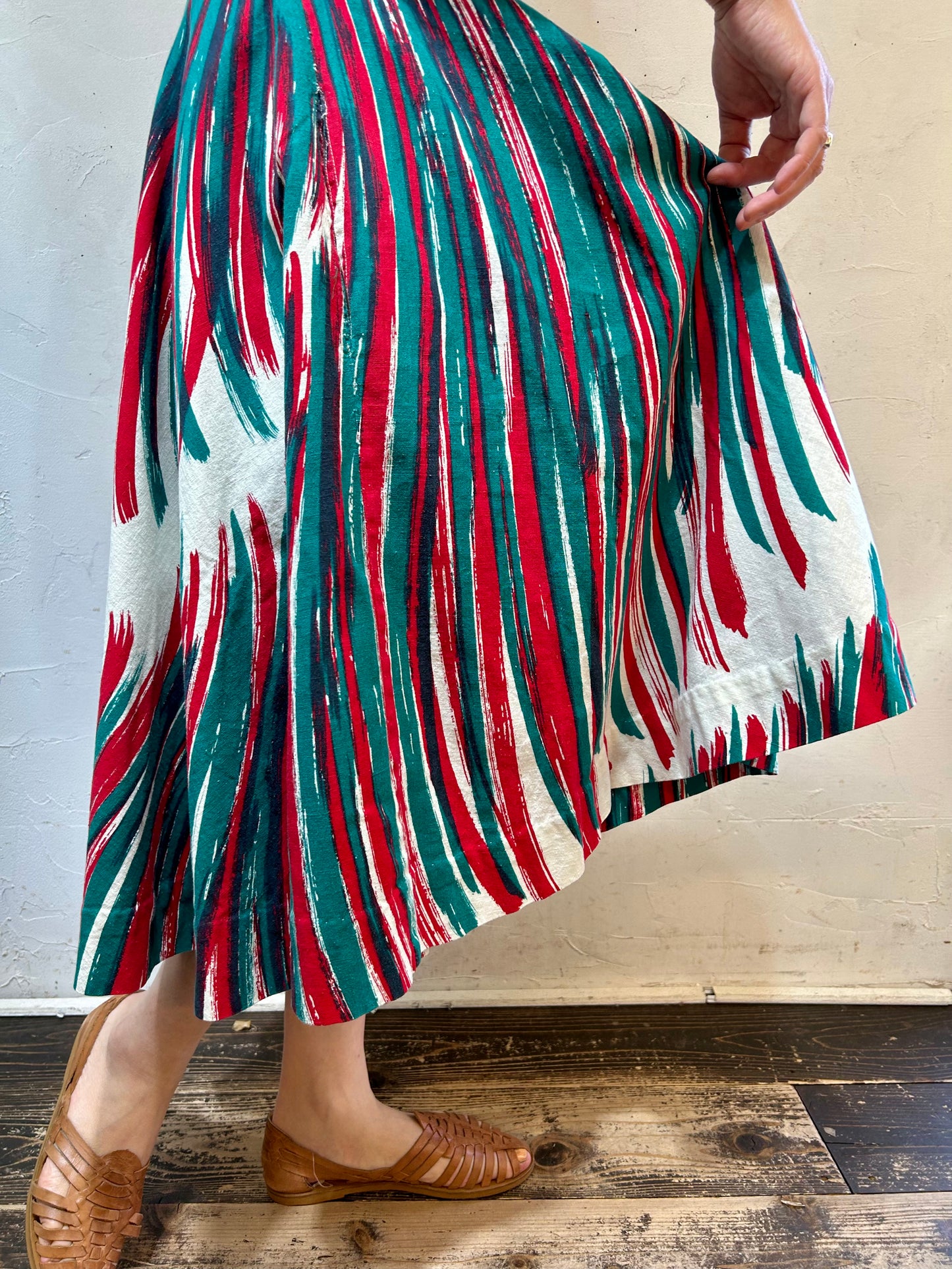 ’50s Vintage Circular Skirt [J25397]