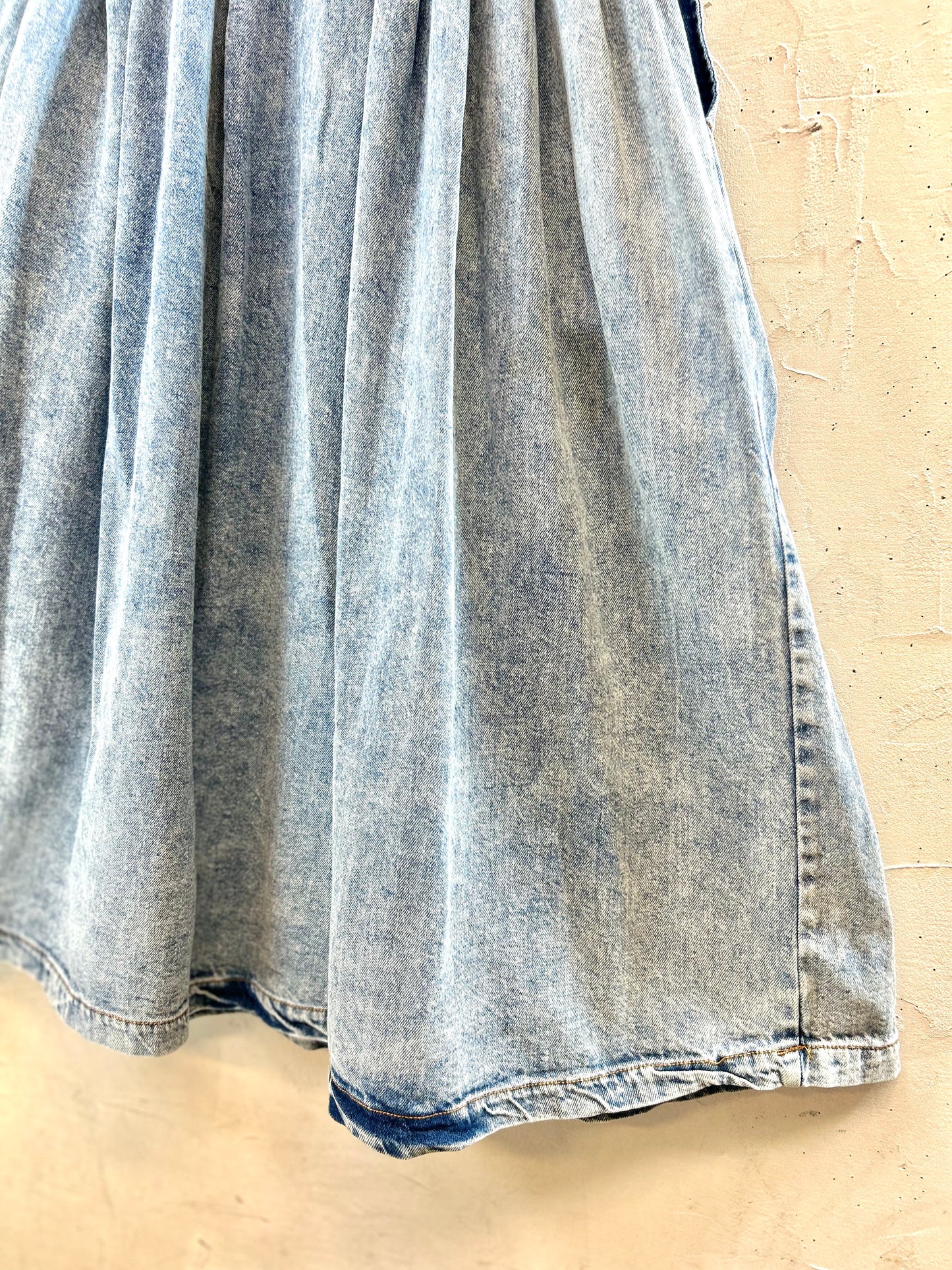Vintage Denim Over Dress [E30270]