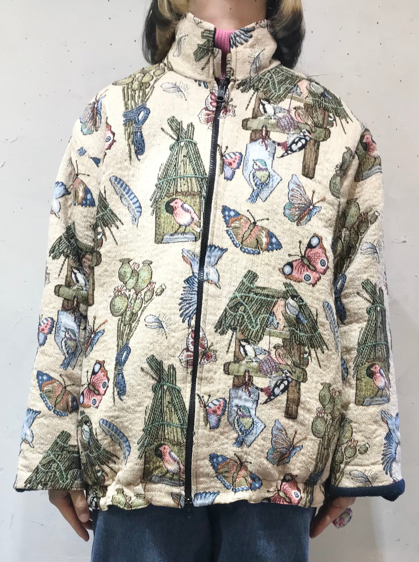 Special Vintage Reversible Gobelin Jacket [A26071]