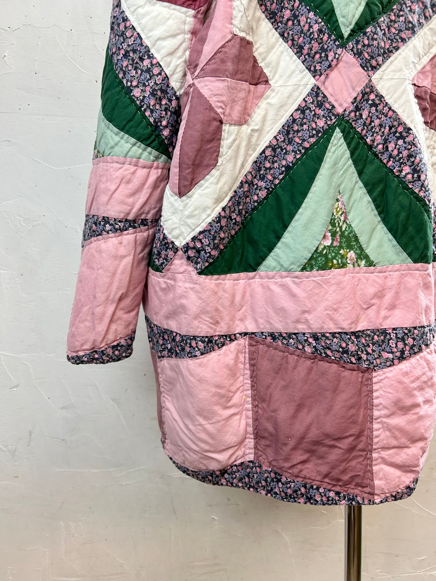 Vintage Patchwork Quilt Jacket [L29209]