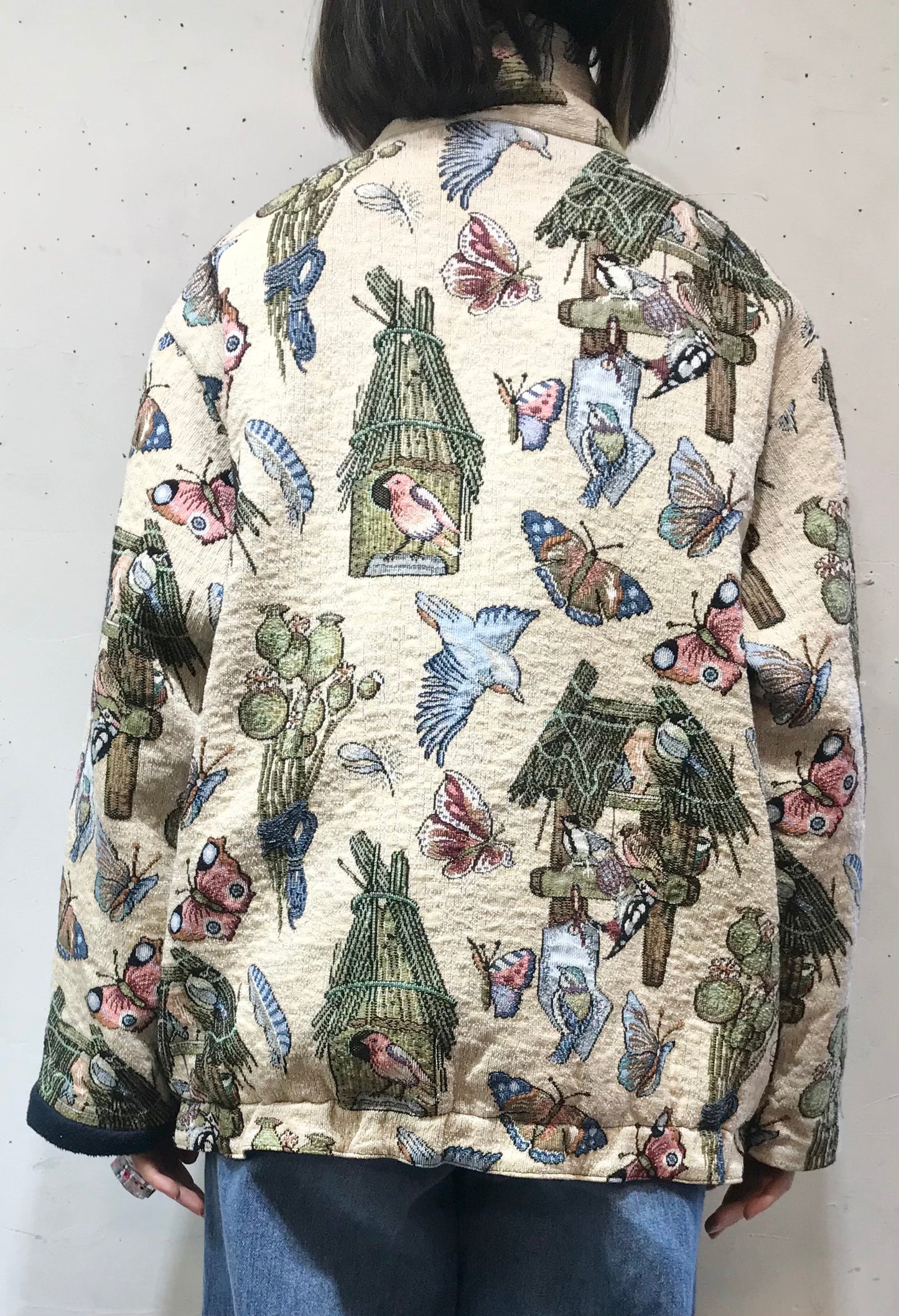 Special Vintage Reversible Gobelin Jacket [A26071]