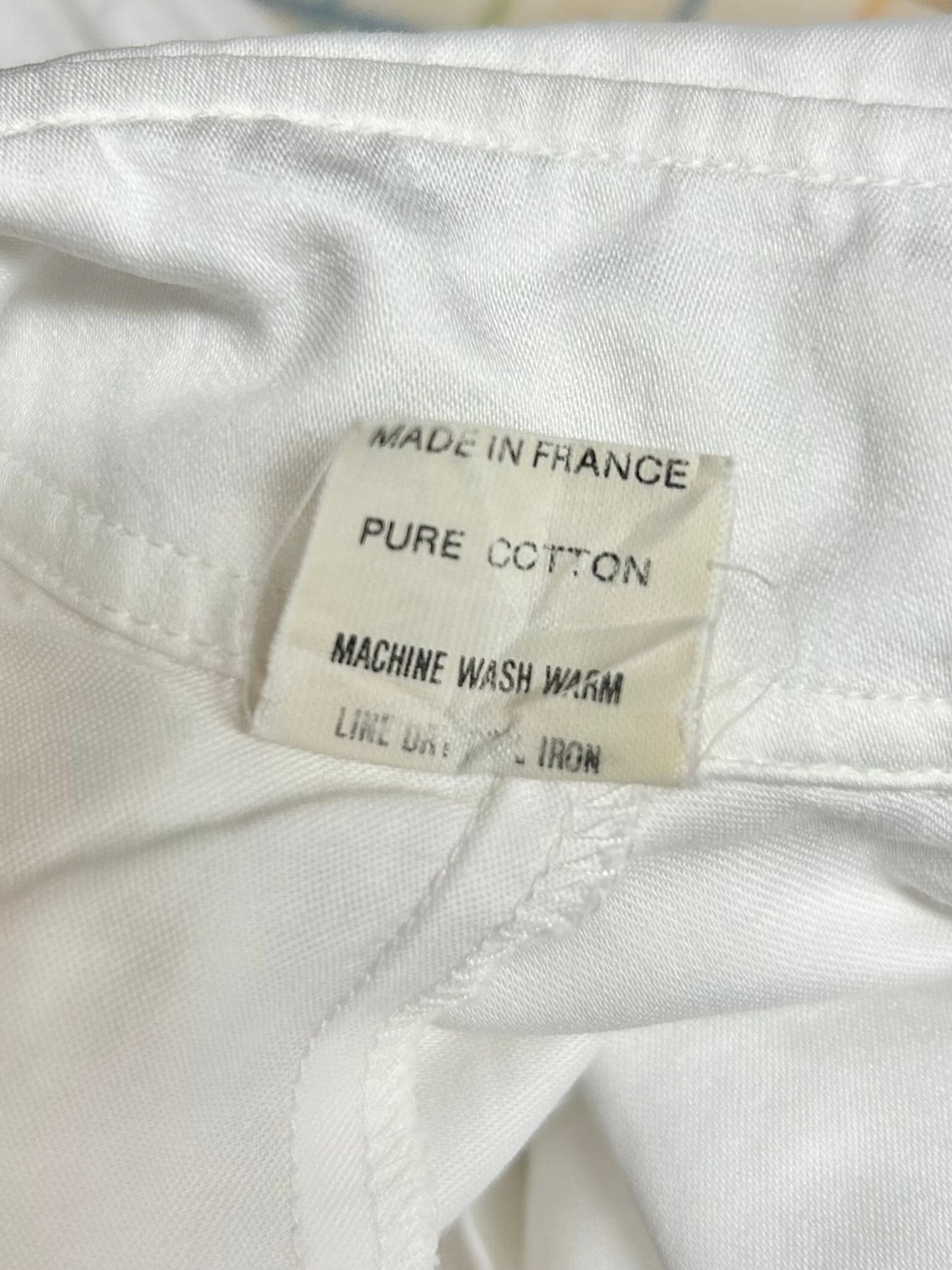 Vintage White Blouse MADE IN FRANCE [H28307]