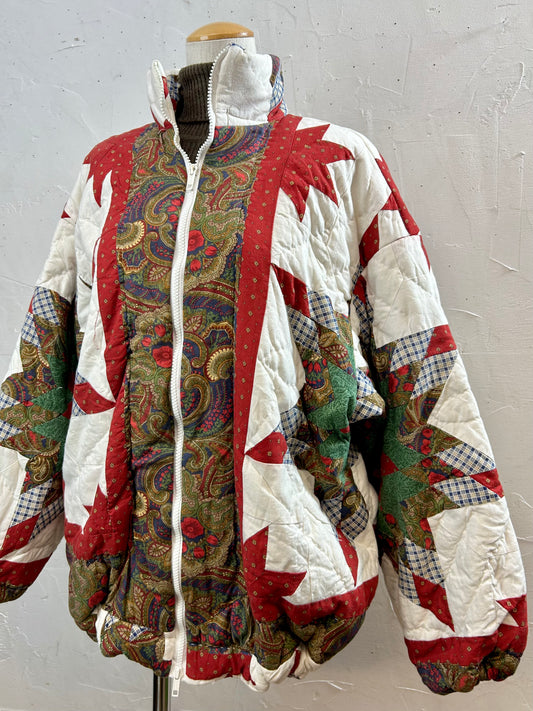 Vintage Patchwork Quilt Jacket [L29210]