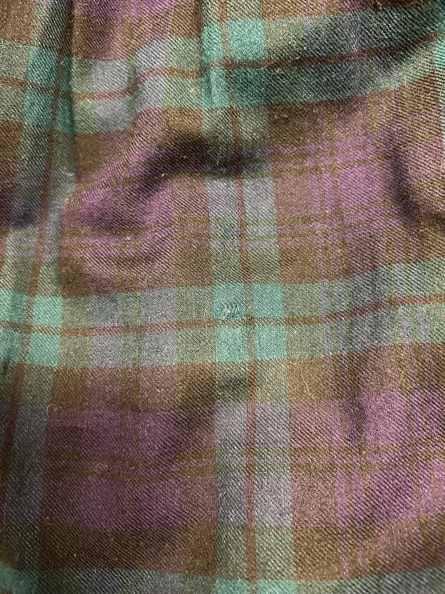 ’80s Vintage Black Watch Dress 〜Laura Ashley & VIYELLA〜 [H28309]
