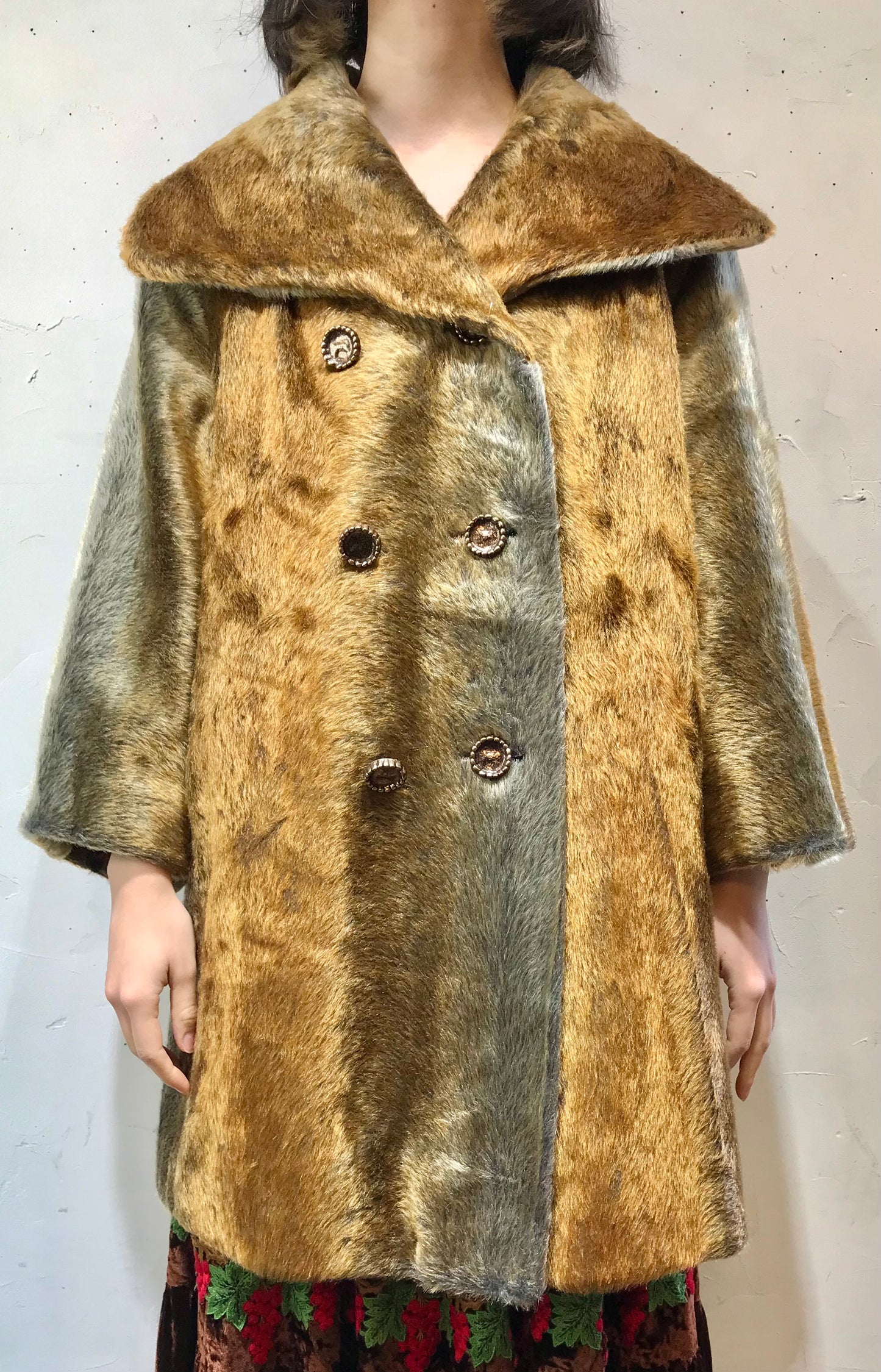 Vintage Eco Fur Coat [K25674]