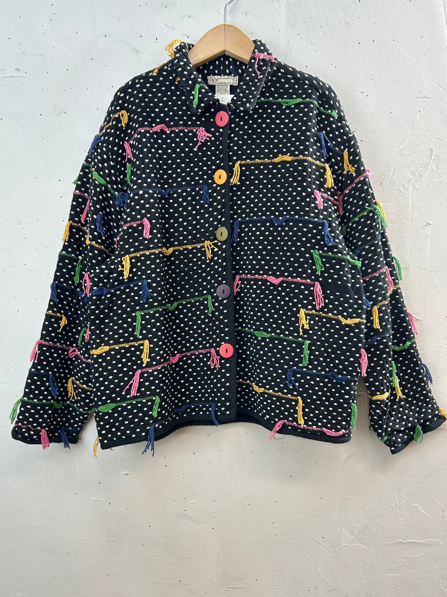 Vintage Fringe Cotton Jacket [A29416]