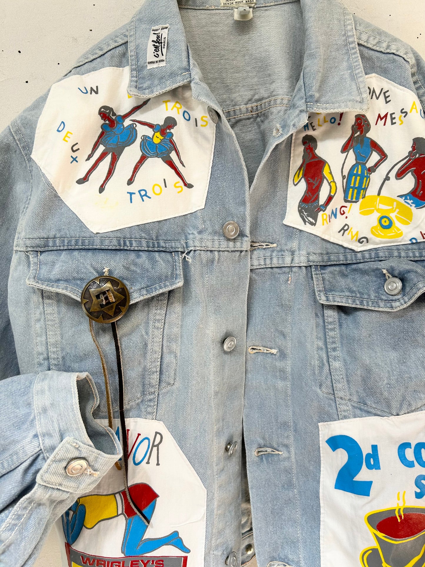 Vintage Denim Jacket MADE IN FRANCE [D26776]