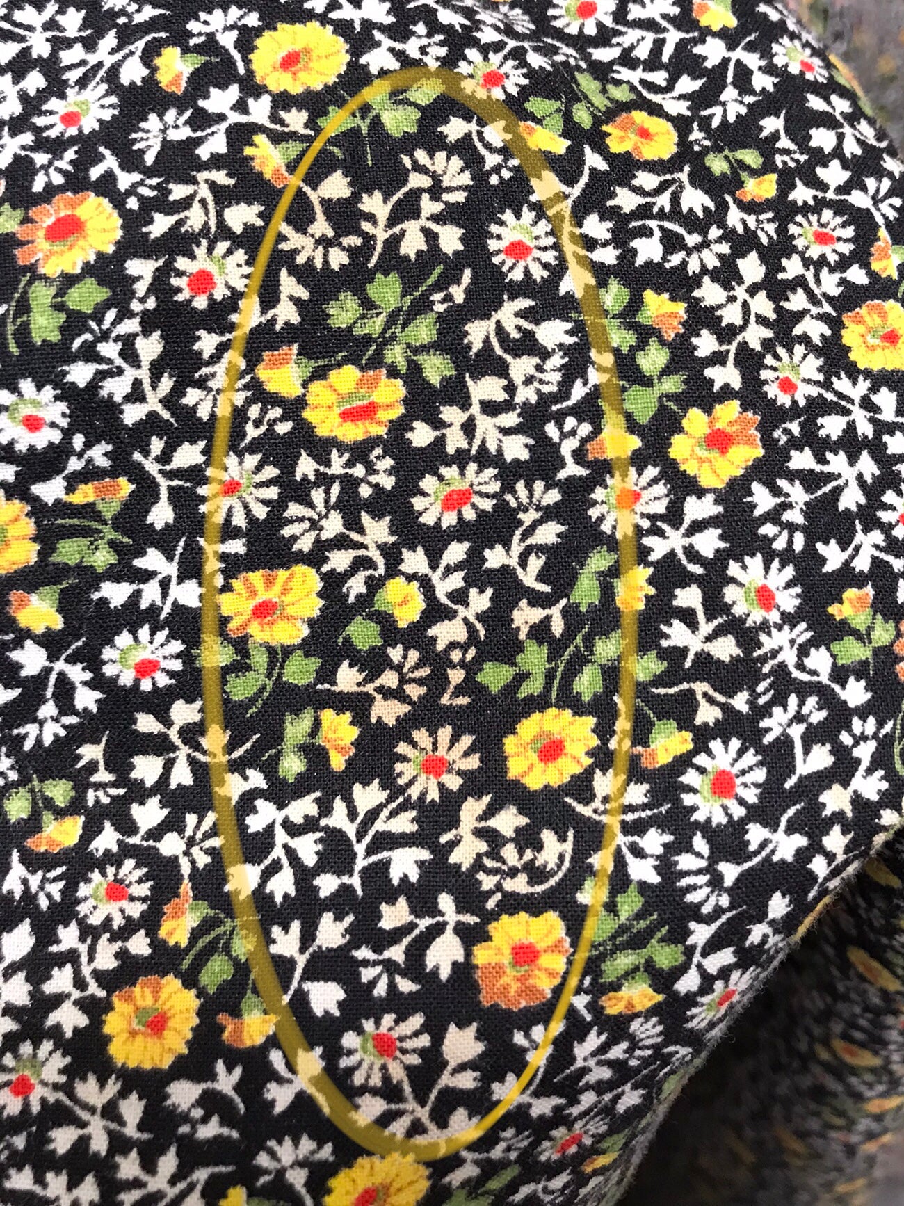 ’70s Vintage Flower Dress [L25804]