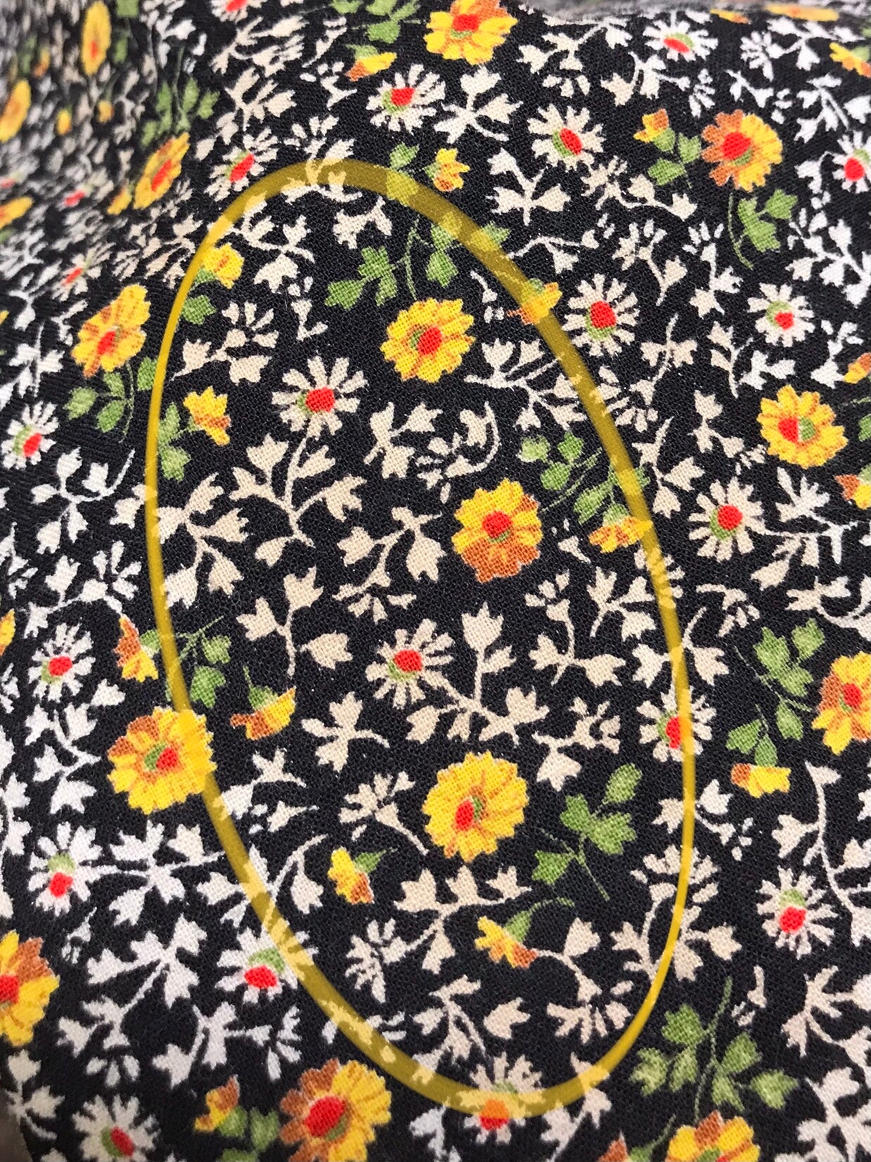 ’70s Vintage Flower Dress [L25804]