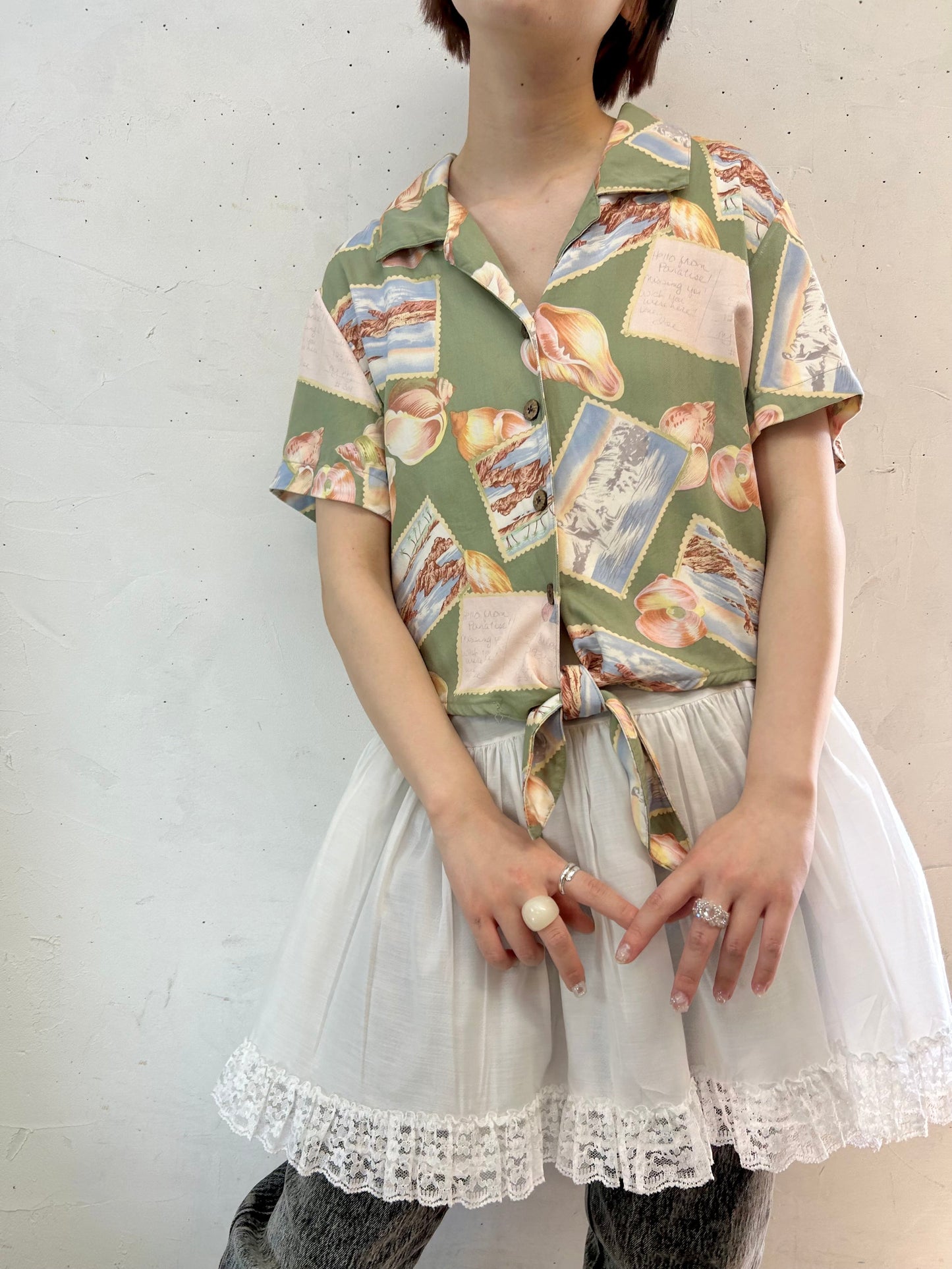 Vintage Rayon Shirt  [E27205]