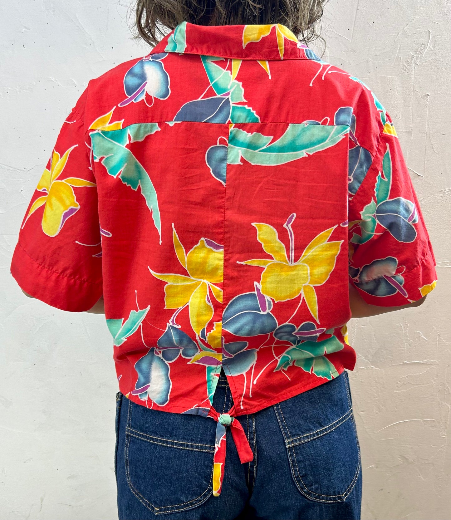 Vintage Aloha Shirt MADE IN USA [F27644]