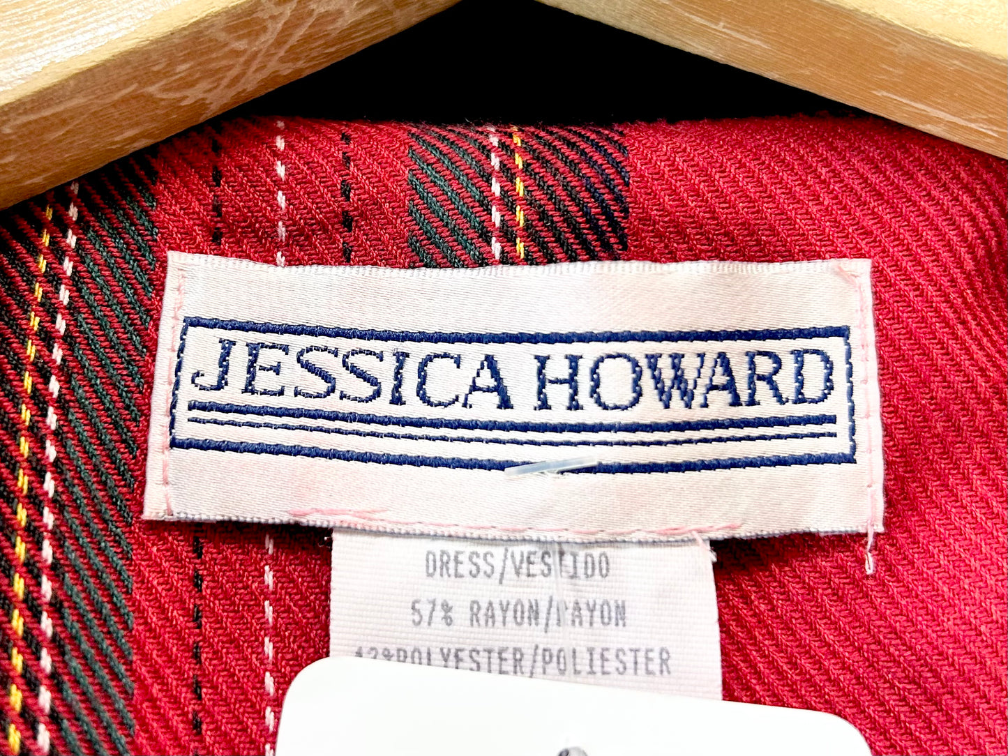 Vintage Plaid Dress JESSICA HOWARD [I25062]