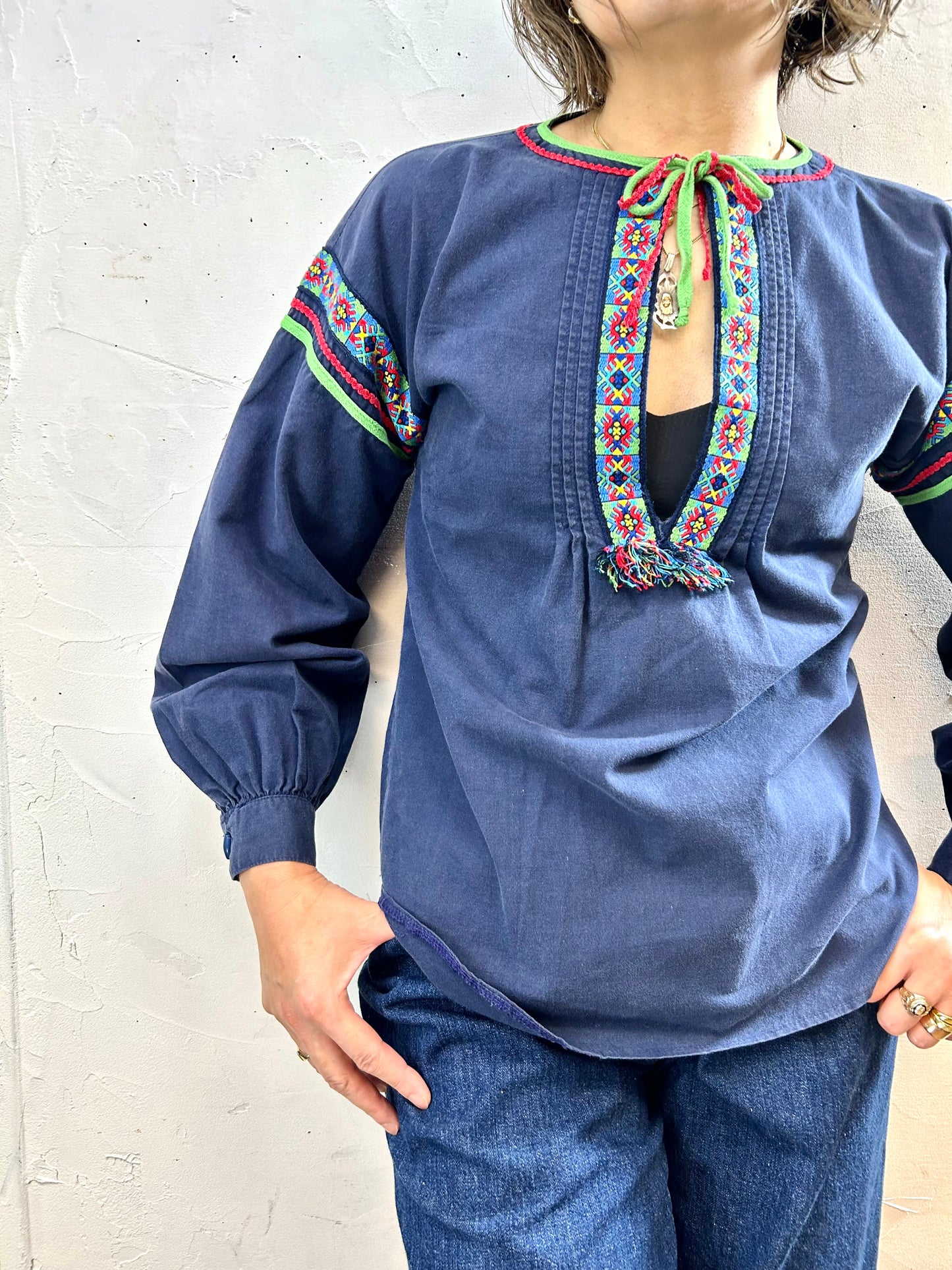 Vintage Rumania Embroidery Tunic [F27807]