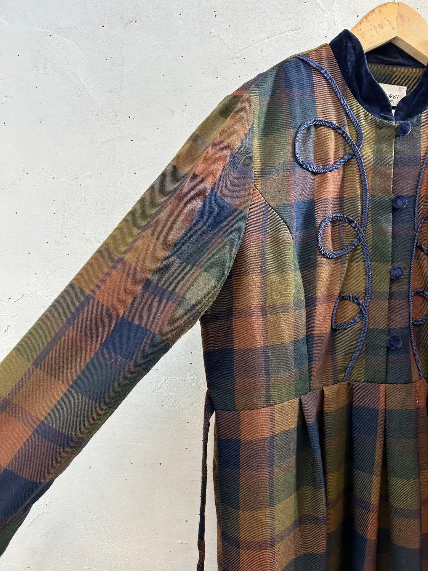 Vintage Plaid Dress [H28315]
