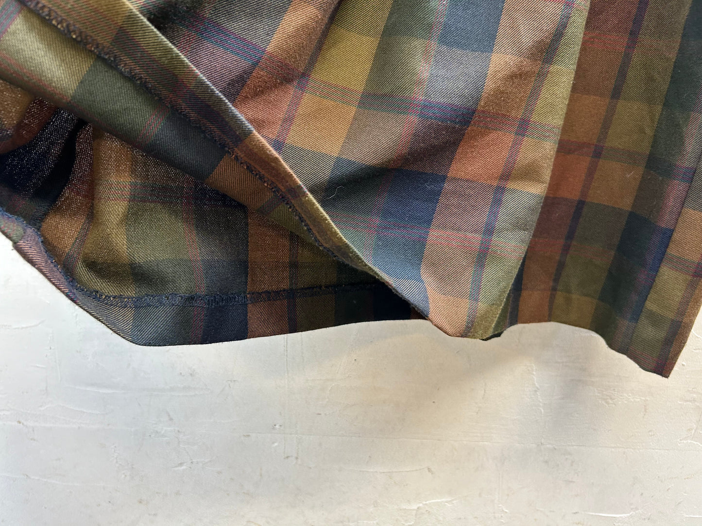 Vintage Plaid Dress [H28315]